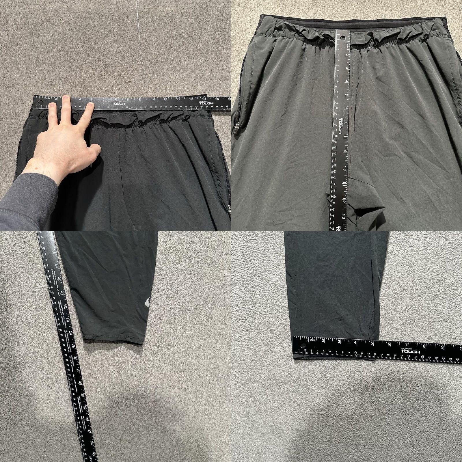 Nike Nike Pants Womens L Gray Flex Essential Dri-Fit 7/8 Breathable Slim Fit Sports Size 36" / US 14 / IT 50 - 9 Thumbnail