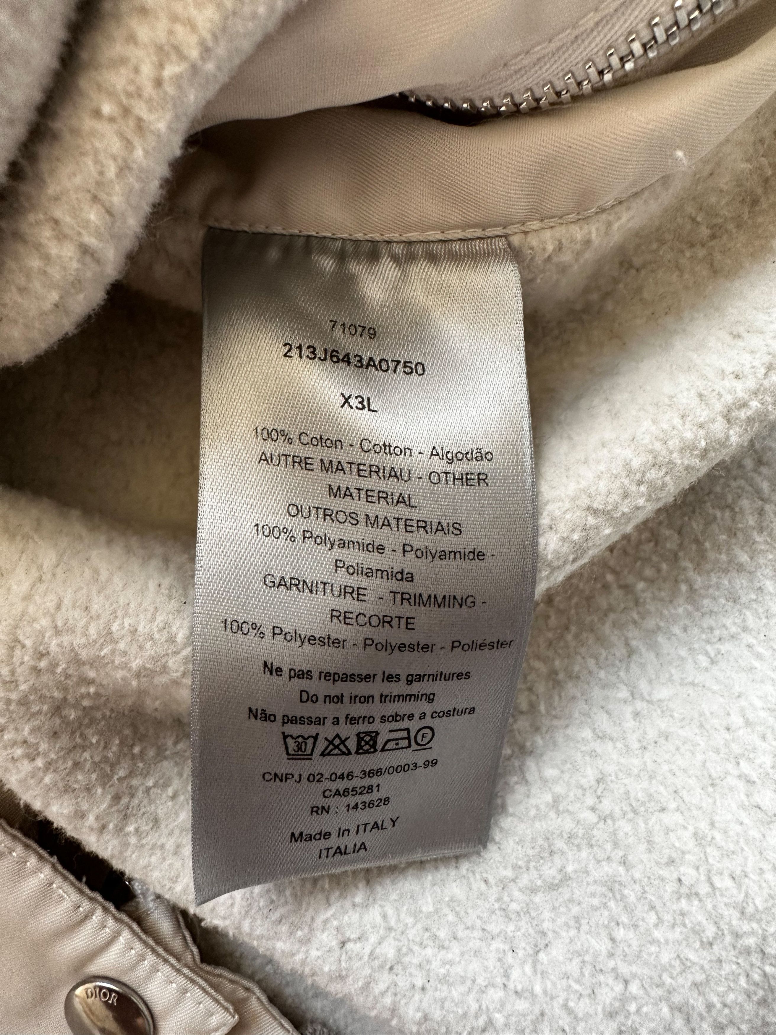 Dior × Sacai Dior Sacai Grey Embroidered Patch Sweater Size US XXL / EU 58 / 5 - 5 Thumbnail