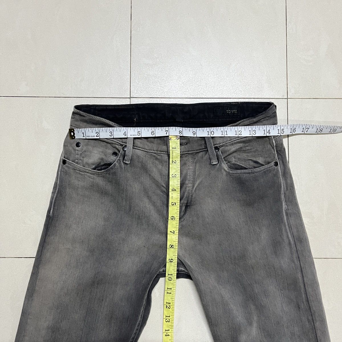 In The Attic × PPFM × THVM Punk Faded Black Thvm/Them Jeans Size US 28 / EU 44 - 14 Thumbnail
