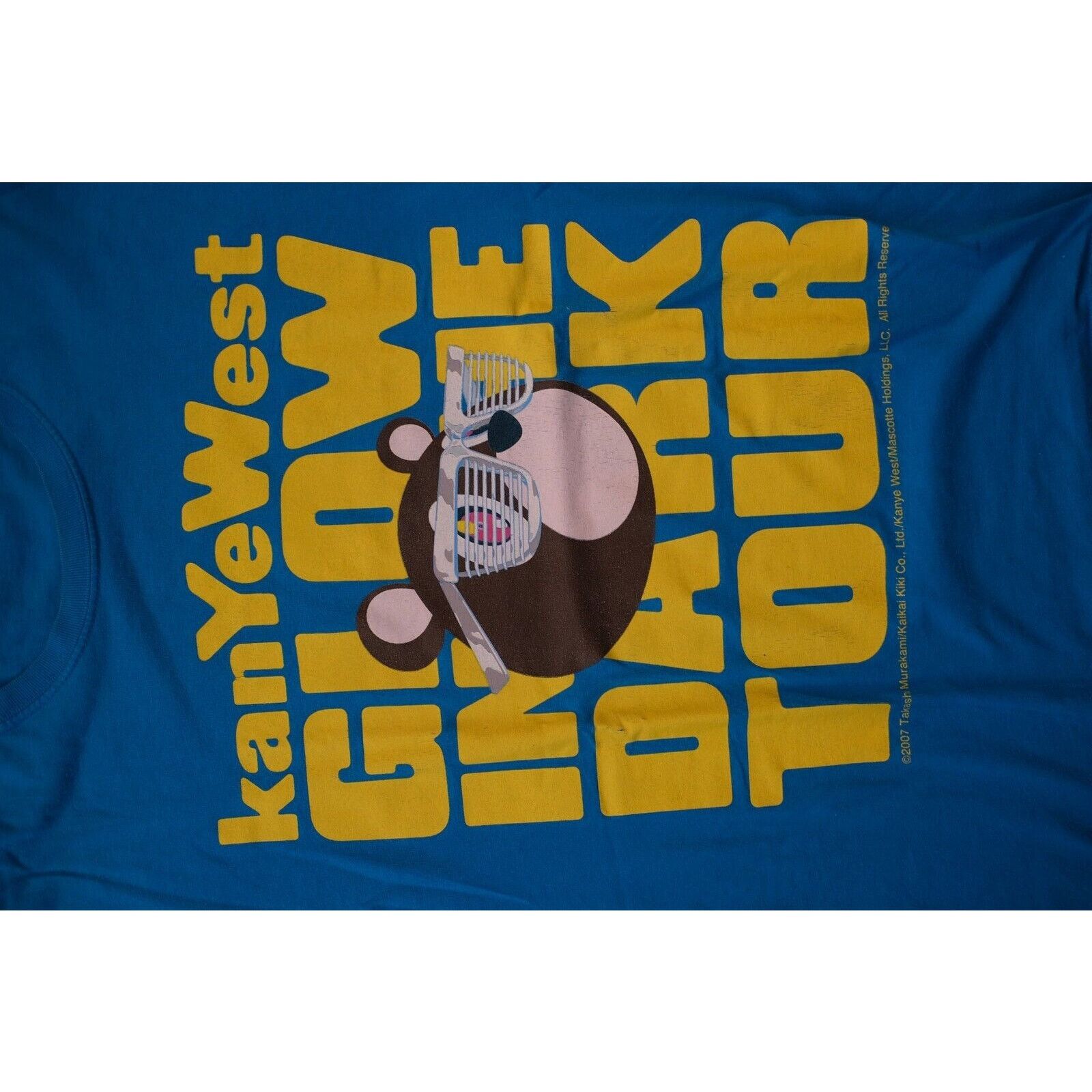 Gildan Vintage 2007 GILDAN Kanye West Glow in the Dark Tour T-Shirt Size US M / EU 48-50 / 2 - 2 Thumbnail