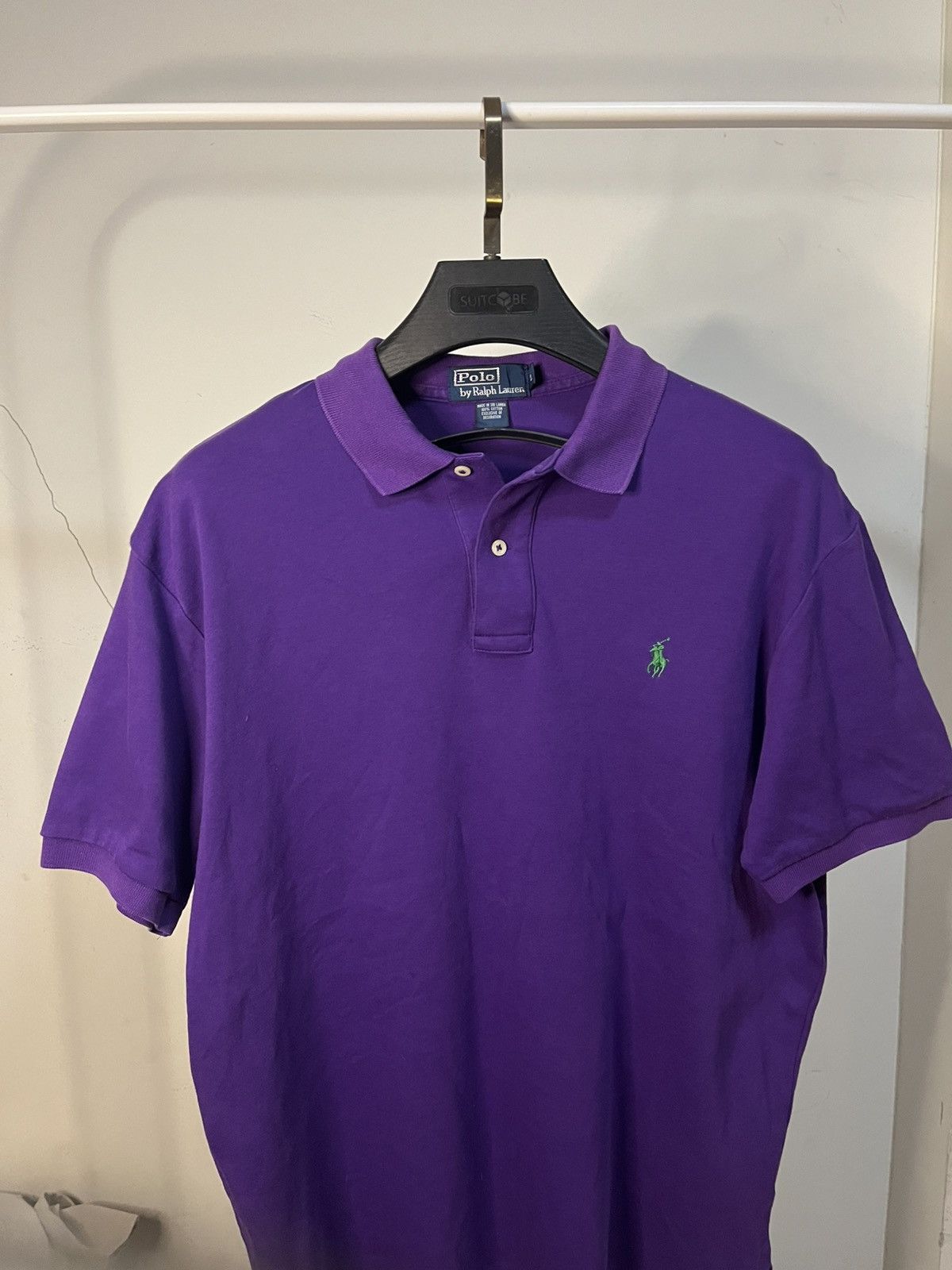 Polo Ralph Lauren Vintage Polo Ralph Lauren Purple Polo Shirt (Sz L) Size US L / EU 52-54 / 3 - 2 Thumbnail