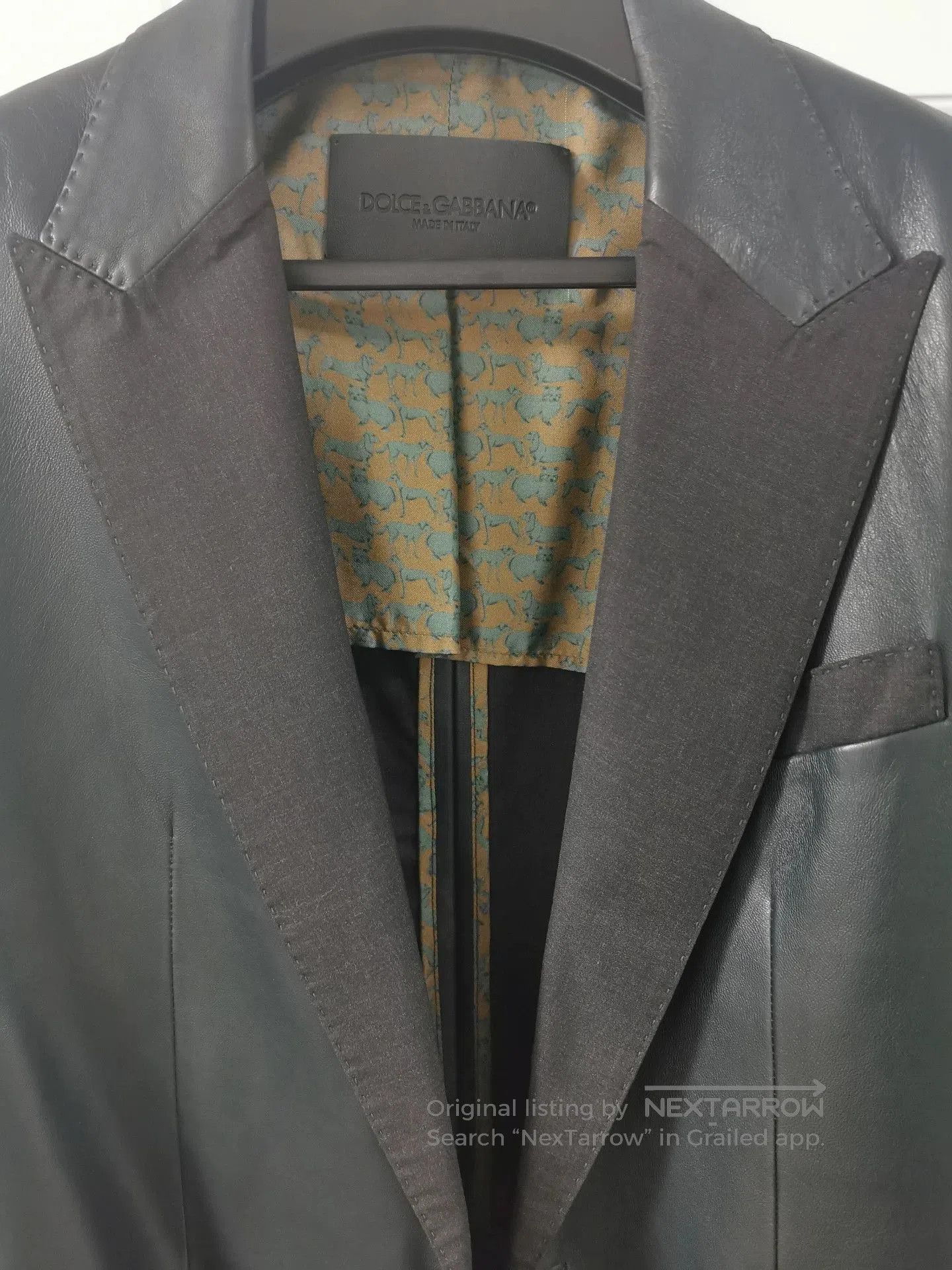 Dolce & Gabbana Unique Green Leather Suit by Dolce & Gabbana. Size US M / EU 48-50 / 2 - 4 Thumbnail