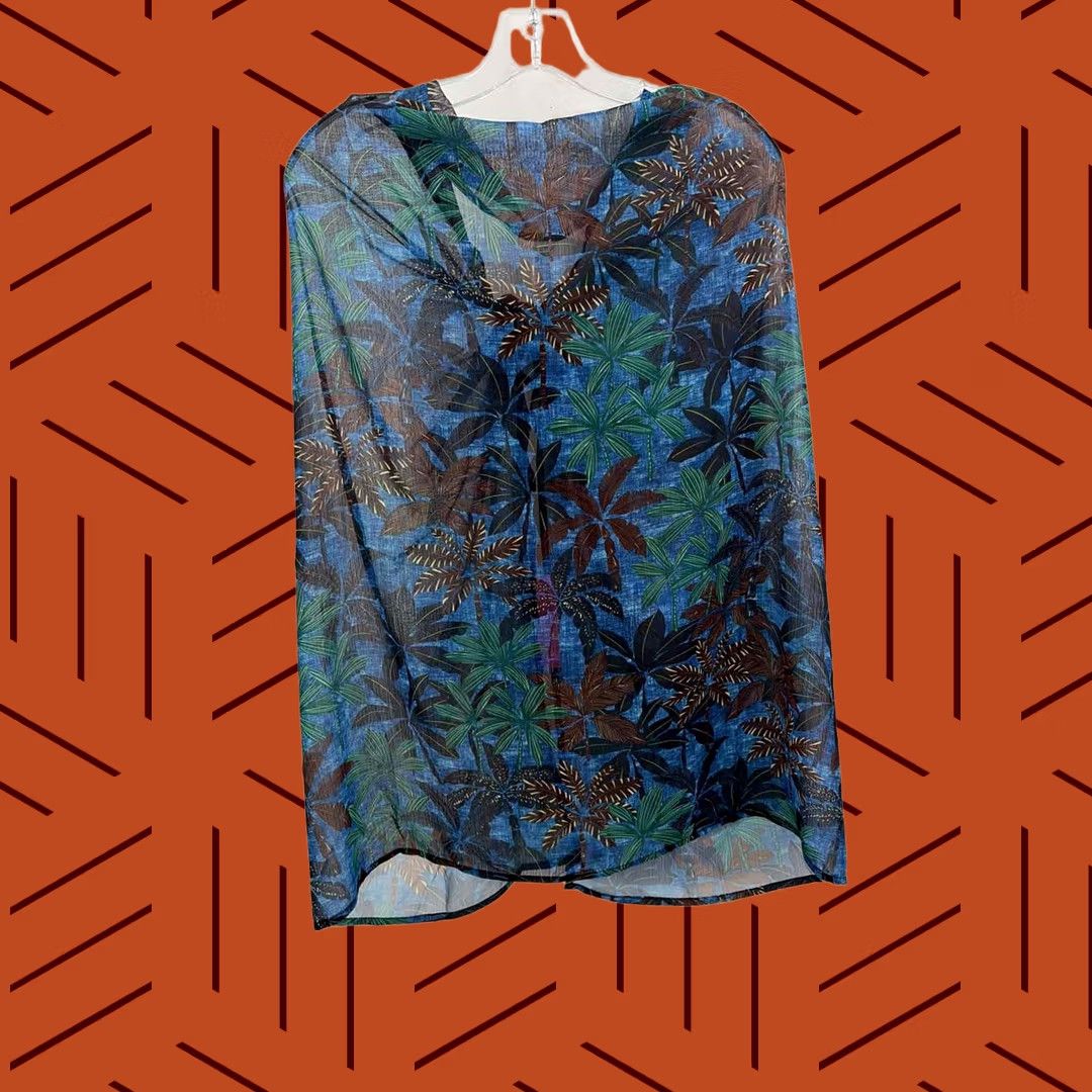 Vintage Pre-Owned Bleu Rod Beattie Navy Size S/M Coverup Size ONE SIZE - 1 Thumbnail