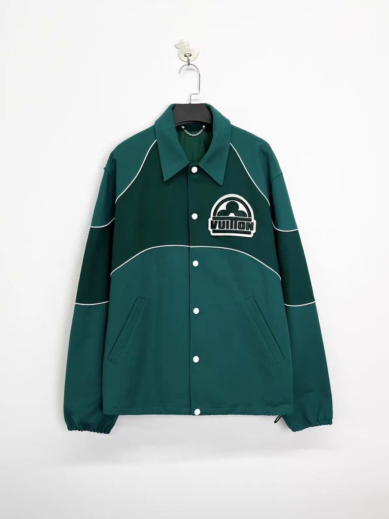 Louis Vuitton SS23 Green Logo Bomber Jacket - dmc