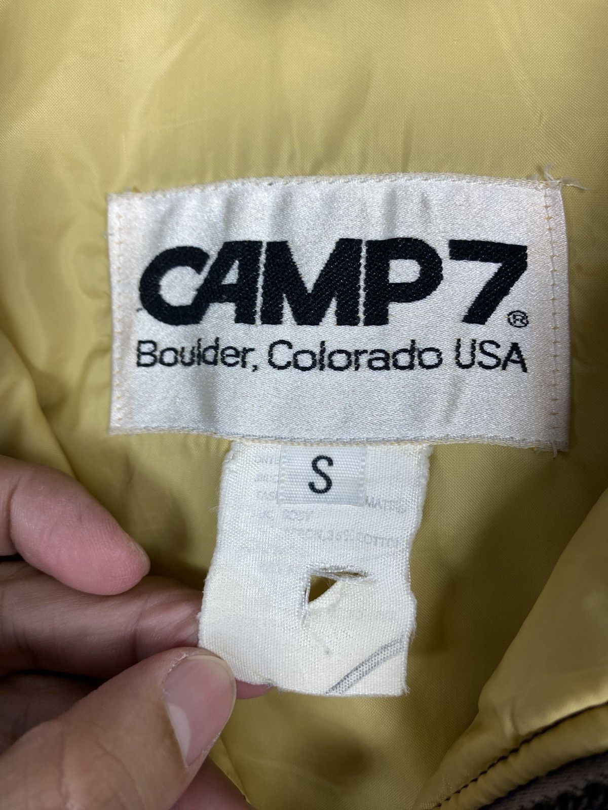 Vintage Vtg Camp 7 Thinsulate Jacket 70s Yoke Puffer Talon Ski USA Size US S / EU 44-46 / 1 - 7 Thumbnail