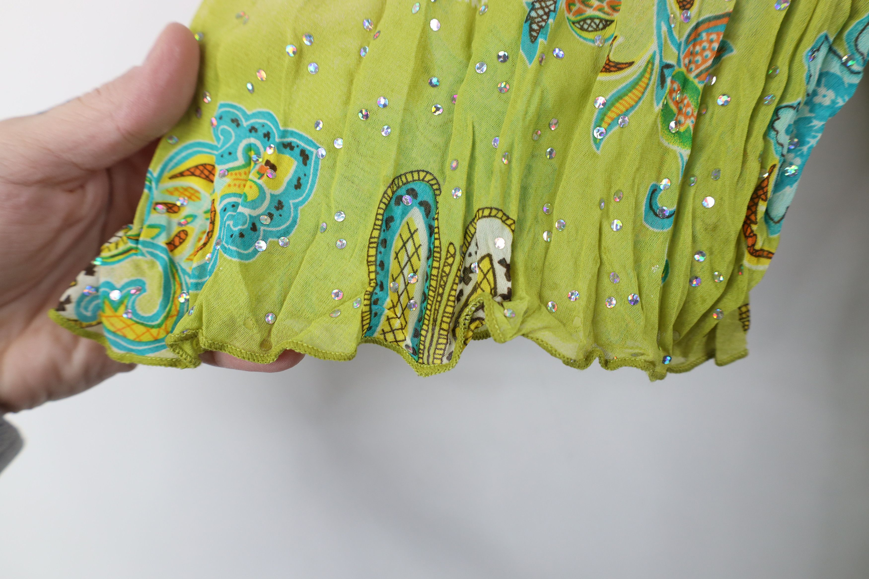 Vintage Vintage 90s Y2K Streetwear Bella Fairy Flower Sequin Shirt Size M / US 6-8 / IT 42-44 - 6 Thumbnail