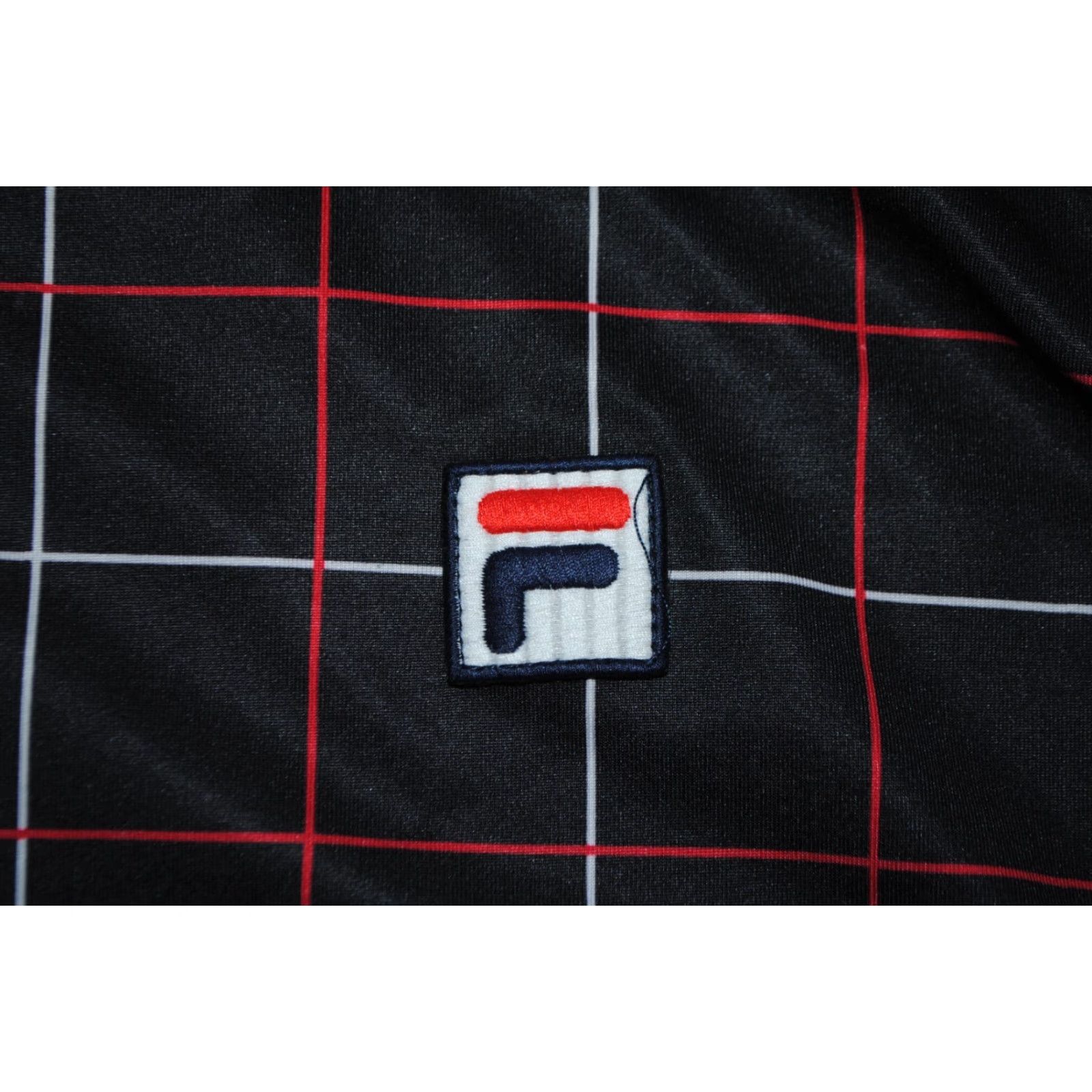 Fila FILA BLACK CHECK ALLOVER JACKET TRACK TOP FULL ZIP SPORT TENNIS MENS SIZE MEDIUM Size US M / EU 48-50 / 2 - 2 Thumbnail