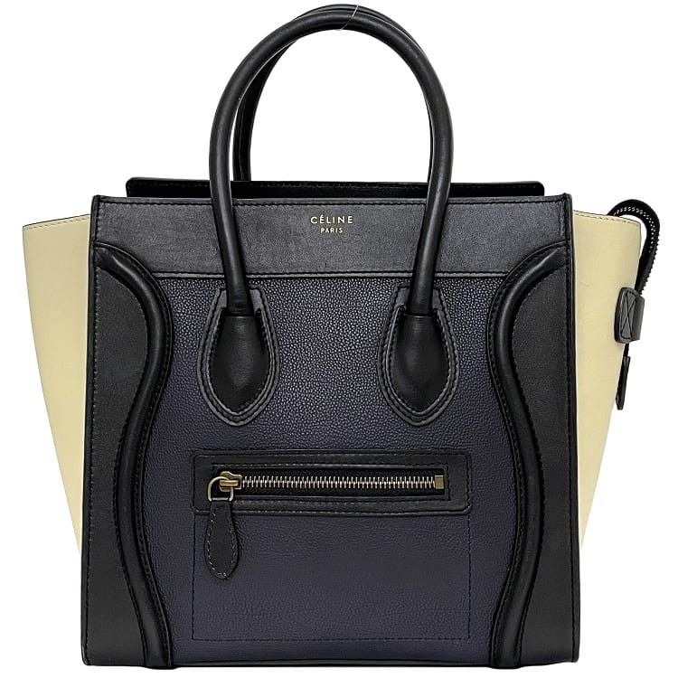 Celine CELINE Tote Bag Blue Leather Size ONE SIZE - 1 Thumbnail