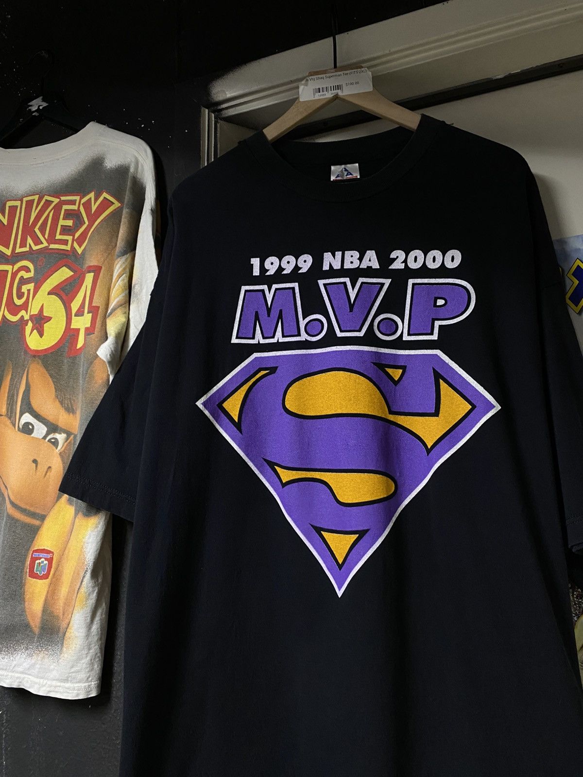 NBA 90’s Vintage Lakers Shaq MVP Tee Shirt 2XL Size US XXL / EU 58 / 5 - 3 Thumbnail