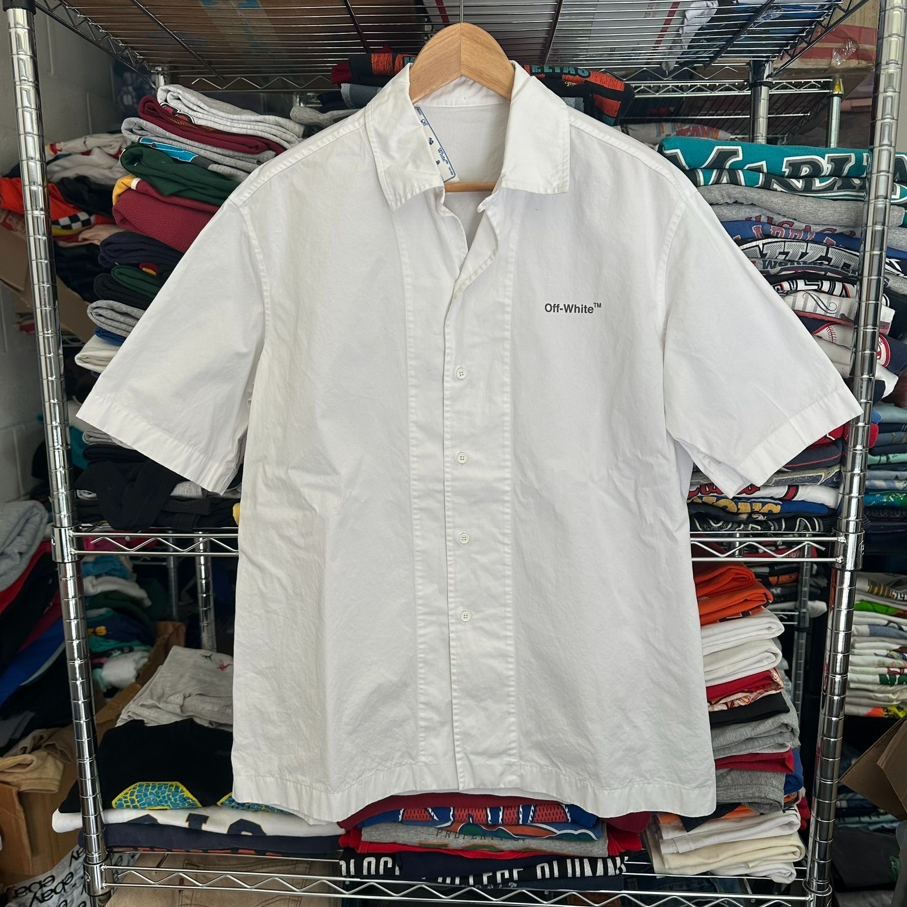 Off-White Off-White Caravaggio Arrow Shirt Streetwear Minimalist Butto Size US L / EU 52-54 / 3 - 4 Thumbnail