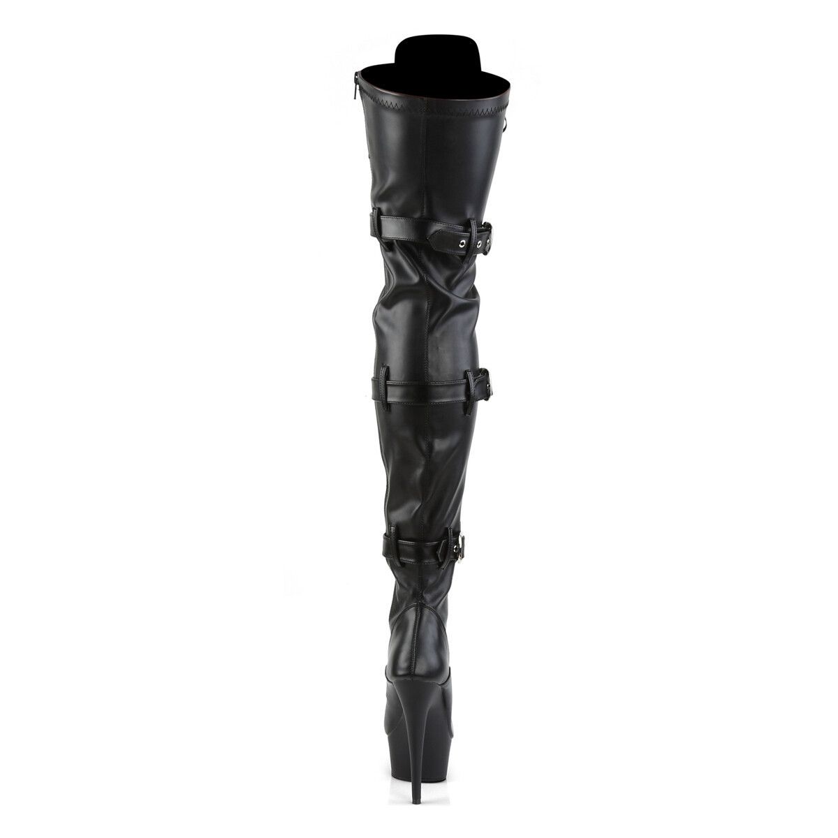 Other Delight 3028 Triple Buckle Thigh High Platform Torment Boot Size US 11 / IT 41 - 2 Thumbnail