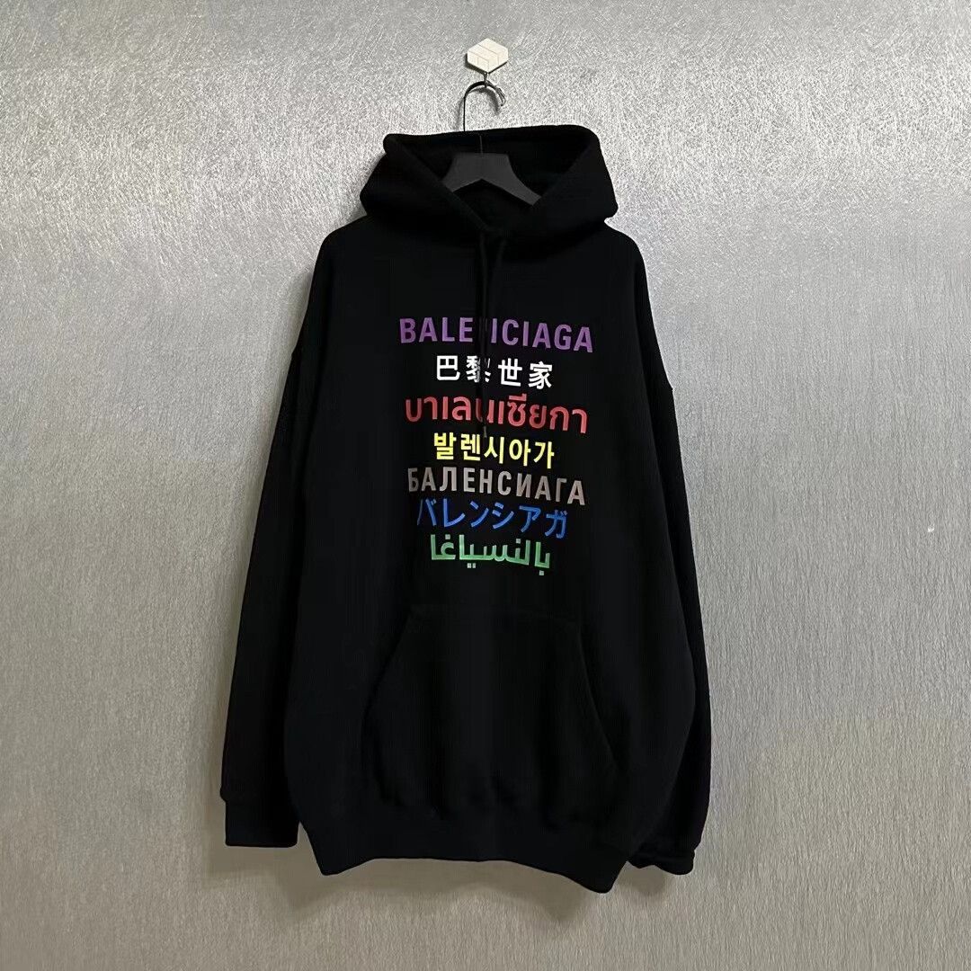 Balenciaga balenciaga multilingual hoodie size small Size US S / EU 44-46 / 1 - 1 Thumbnail