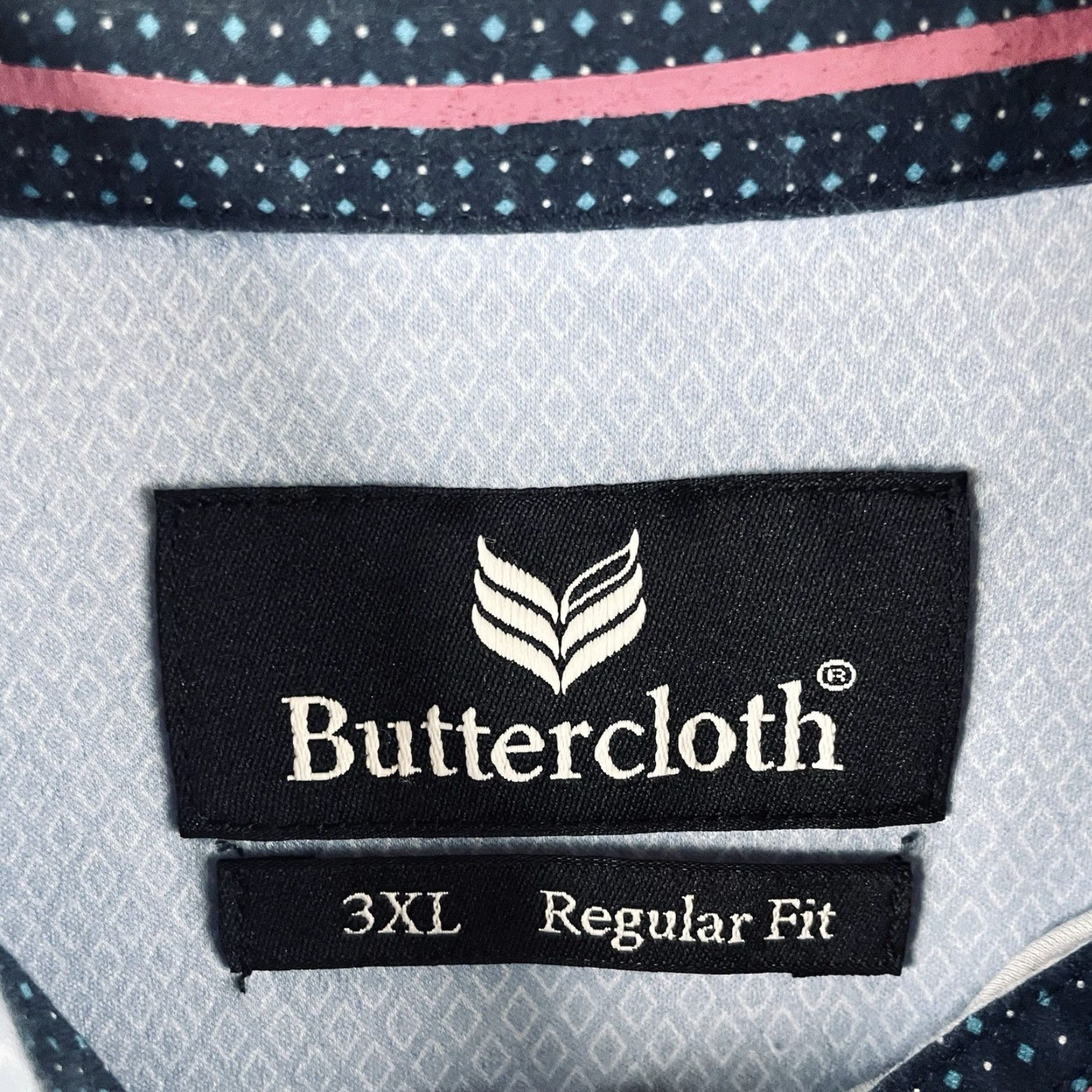 Buttero Butter Cloth Shirt Mens 3XL Blue Button Up Long Sleeve Cotton Button-Down Collared Regular Big & Tall Mens Shirt Size US XXL / EU 58 / 5 - 7 Thumbnail