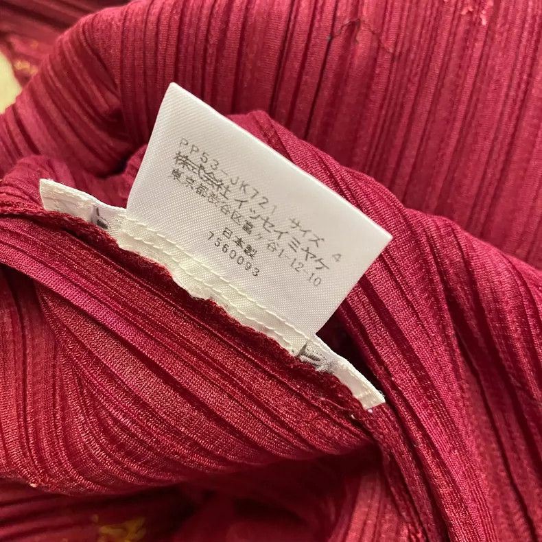 Issey Miyake Issey Miyake Retro red pleated top Size XL / US 12-14 / IT 48-50 - 4 Thumbnail