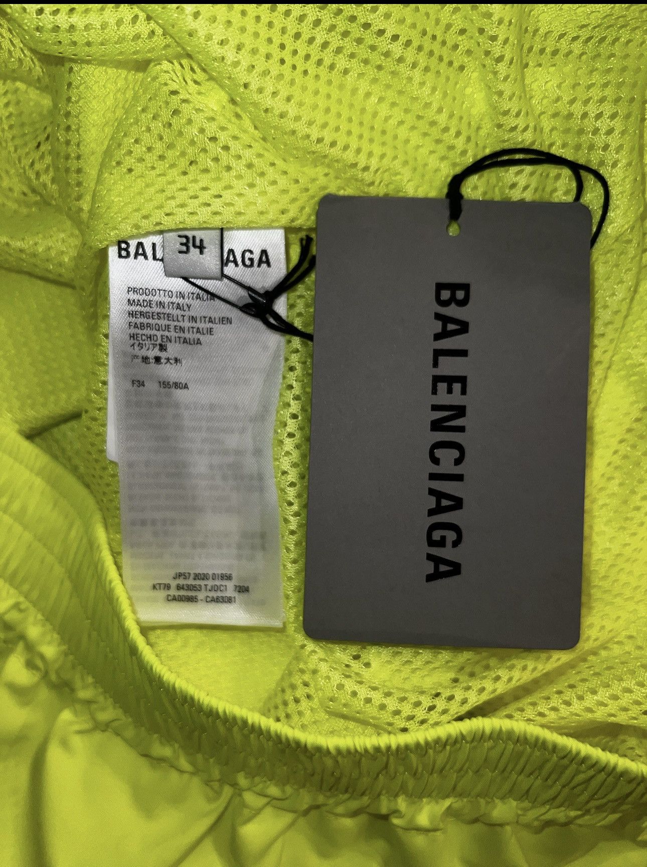 Balenciaga Balenciaga Neon Yellow Windbreaker Size XXS / US 00 / IT 34 - 5 Thumbnail