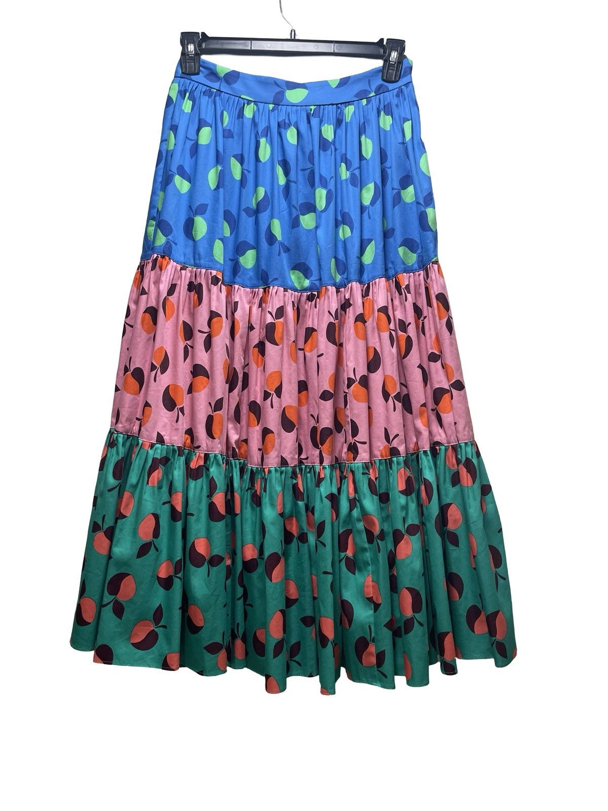 Kate Spade Kate Spade Colorblock Apple A-Line Lined Maxi Skirt Size 4 Size 27" / US 4 / IT 40 - 1 Thumbnail