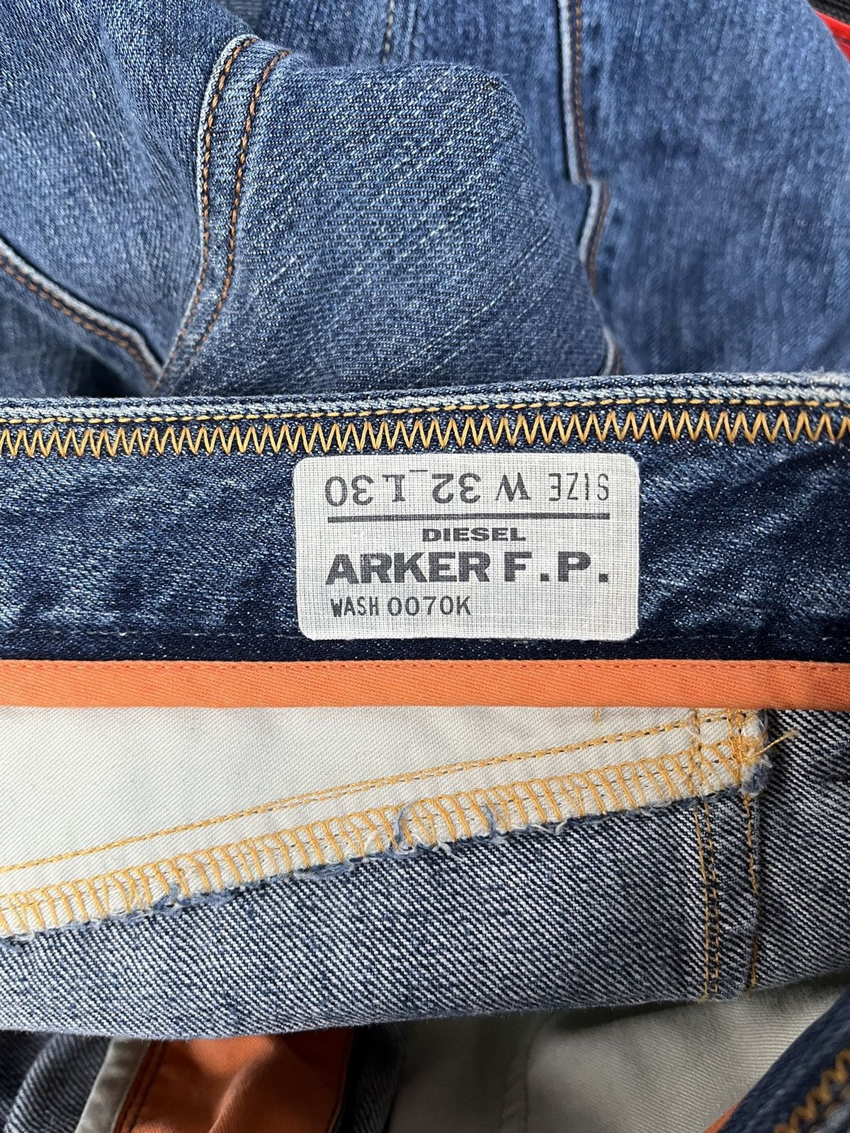 Diesel Vintage Diesel Arker FP Zip Cargo Distressed Faded Jeans Y2K Size US 32 / EU 48 - 8 Thumbnail
