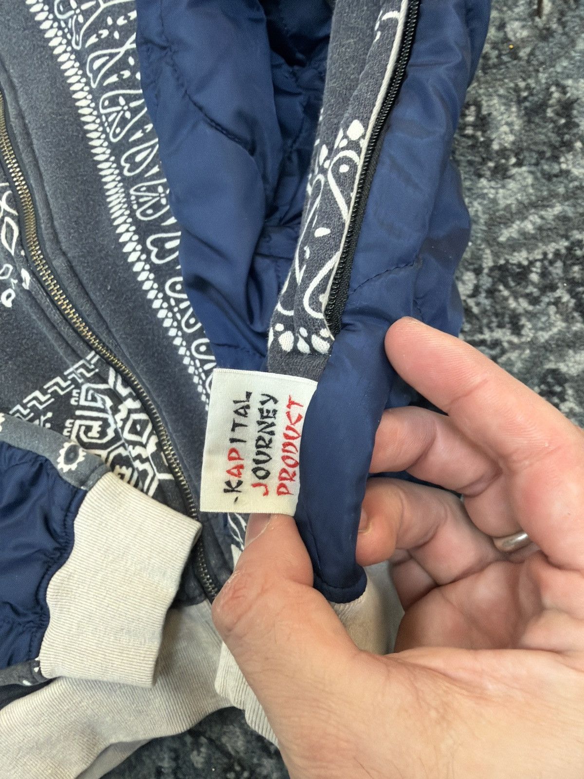 Kapital Kapital Bandana Navy Zip Up Jacket Size 2 Size US M / EU 48-50 / 2 - 6 Thumbnail