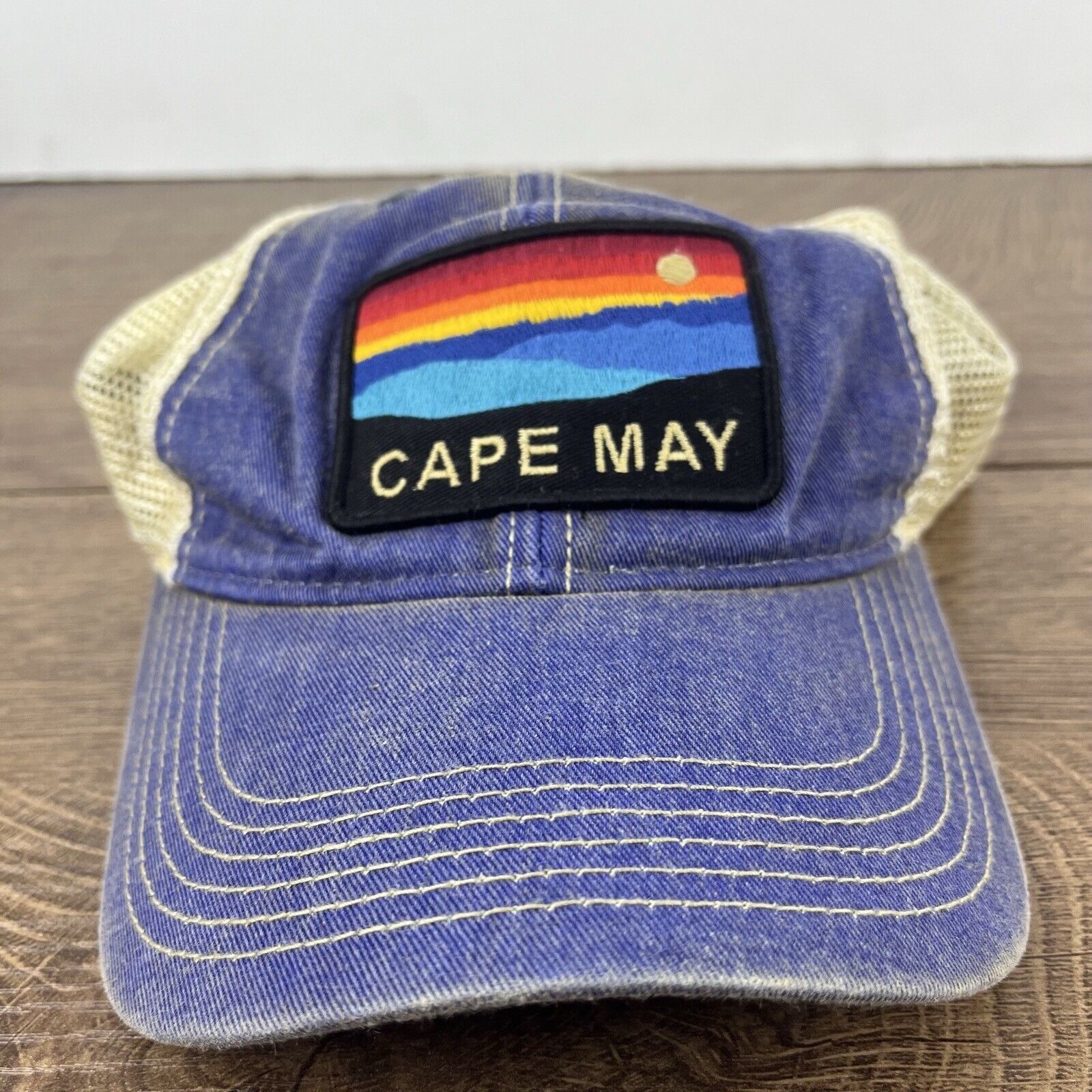 Other Cape May Hat New Jersey Snapback Hat Blue Adjustable Hat Blu Size ONE SIZE - 4 Thumbnail
