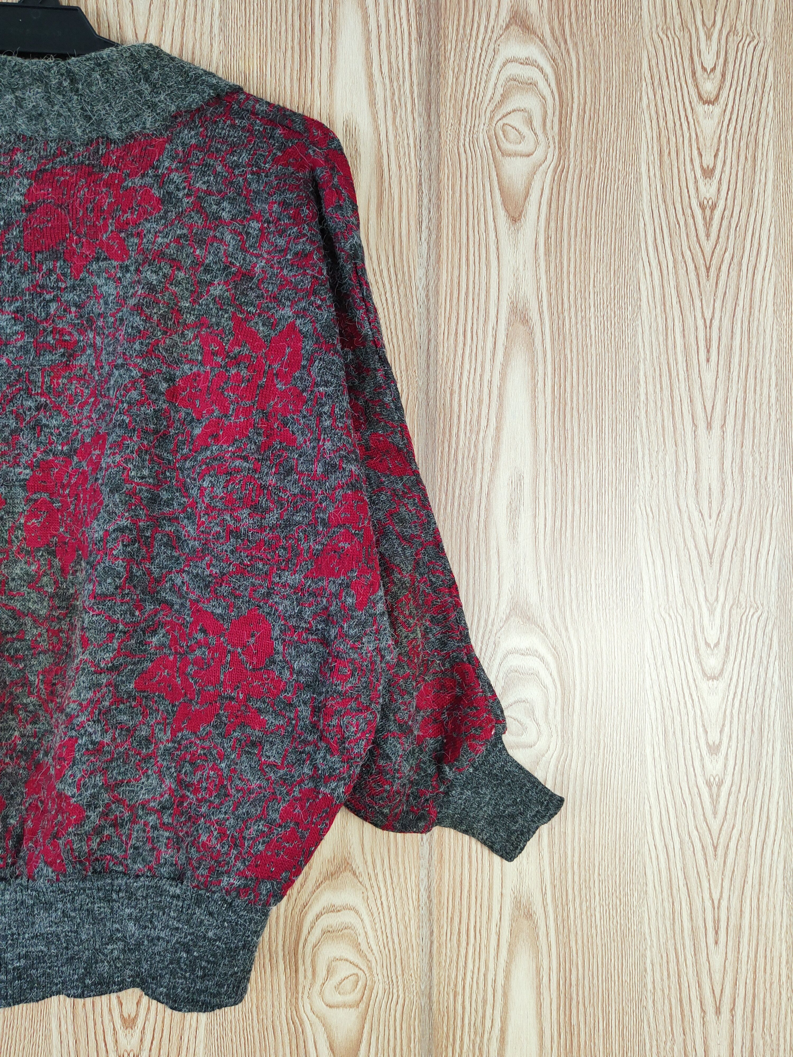 Homespun Knitwear Mai Blume Dark Gray Knitwear mohair Cardigan #W545 Size L / US 10 / IT 46 - 9 Thumbnail