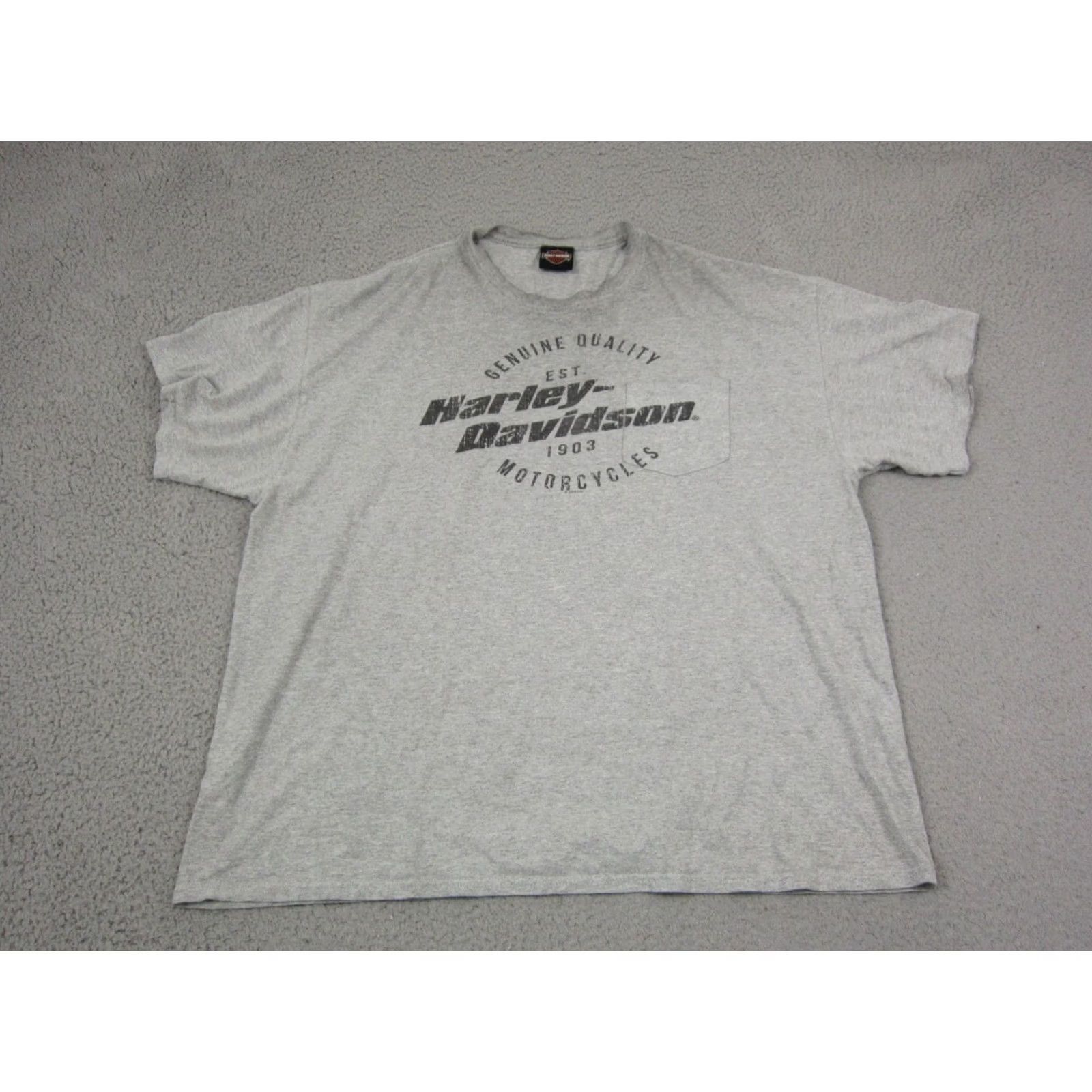 Harley Davidson Harley Davidson Shirt Adult 2XL Gray Mens Madison Wisconsin Casual Biker Y2K Size US XXL / EU 58 / 5 - 4 Thumbnail