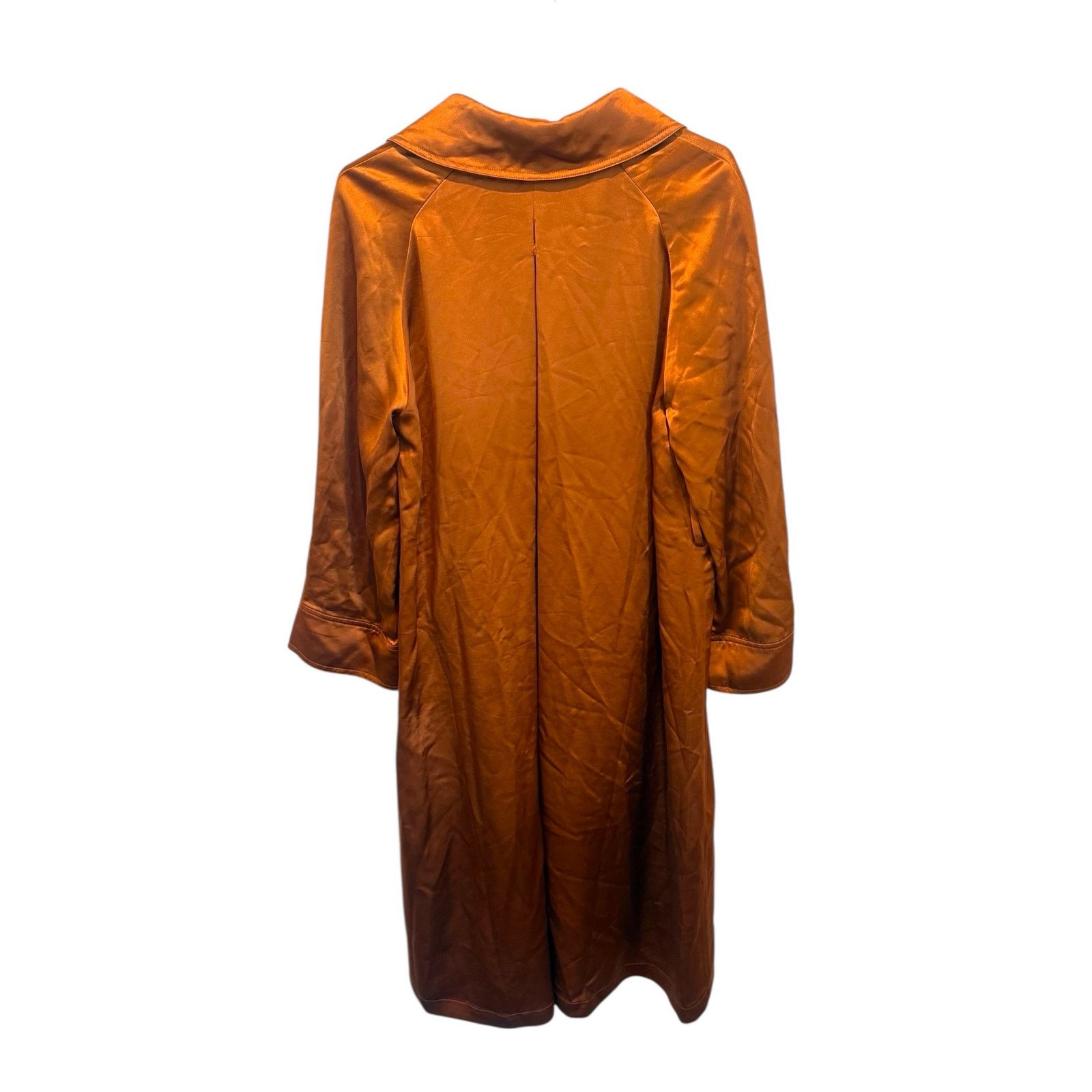 Other LATTELIER Double Breasted Satin Look Rust Trench Coat XS Size XS / US 0-2 / IT 36-38 - 2 Thumbnail