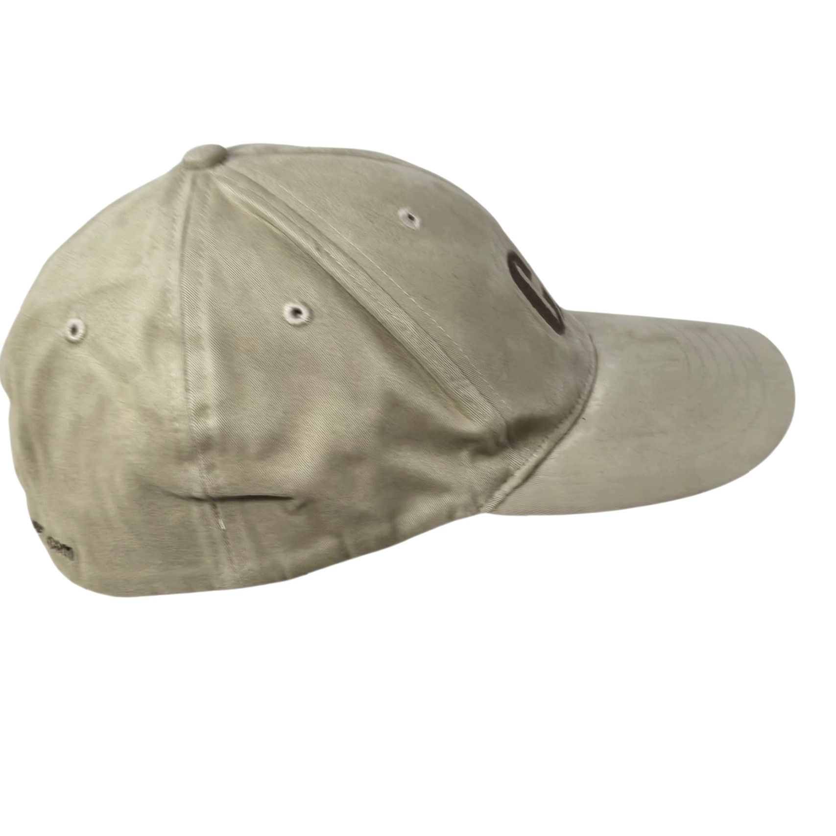 Vintage VINTAGE CAT Caterpillar Baseball Cap Hat Tan Suede Like OSFA Hat Mens Trucker Cap Buckle Adjustment Cat Theme 2000s Size ONE SIZE - 2 Thumbnail