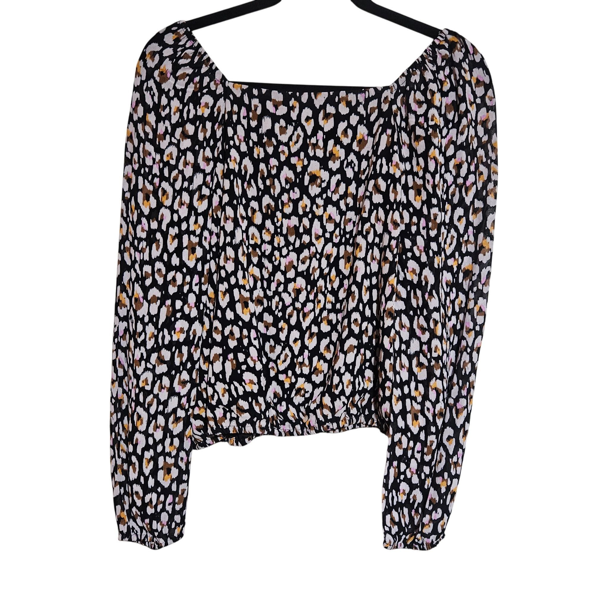 Sanctuary Sanctuary Leopard Print Top XS Bold Fall Statement Y2K Stree Size XS / US 0-2 / IT 36-38 - 3 Thumbnail