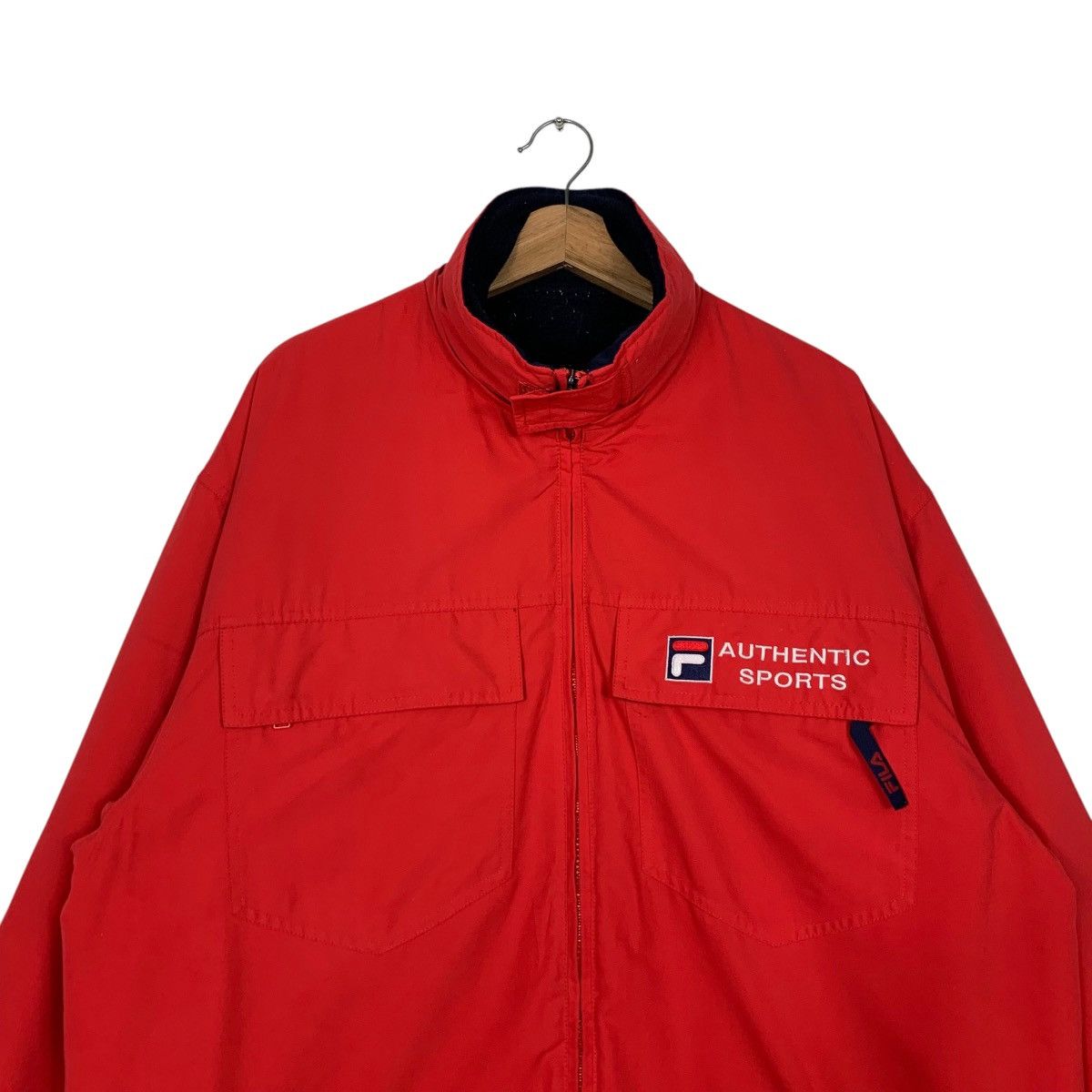 Fila Vintage 90's FILA Sports Red Jacket #2511-C113 Size US XL / EU 56 / 4 - 2 Thumbnail
