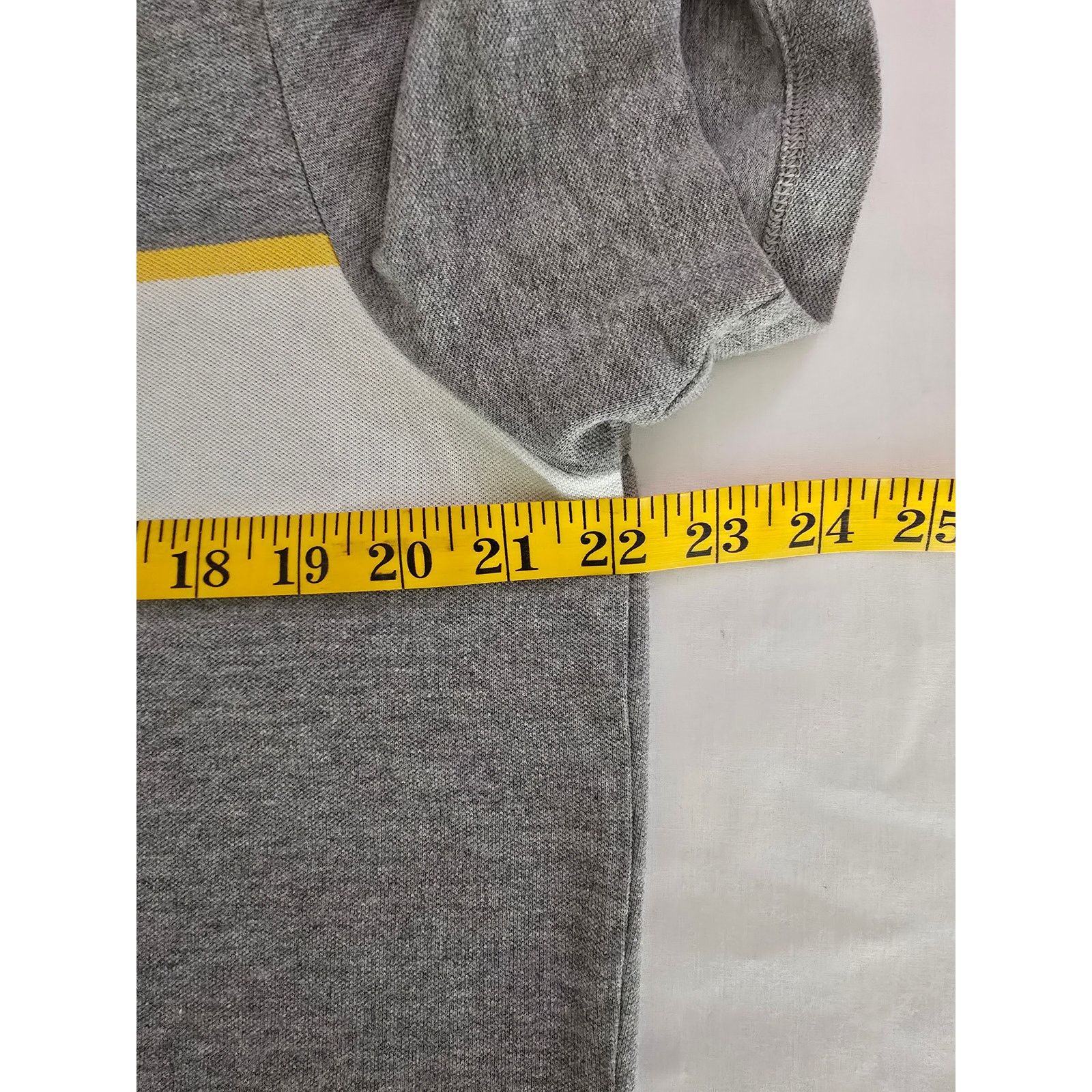 Banana Republic Banana Republic Polo Mens Striped Gray Pique Polo XL Shirt Size US L / EU 52-54 / 3 - 5 Thumbnail