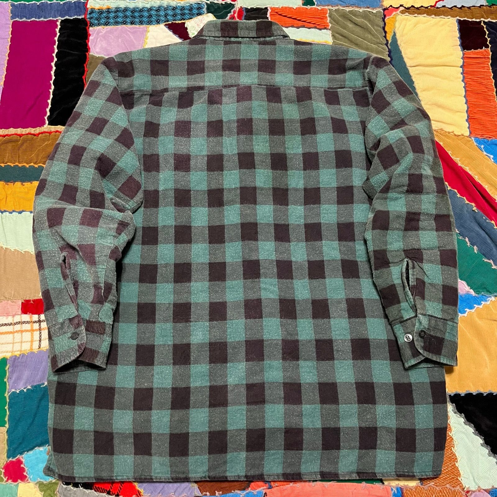 Other Vintage Open Trails Nylon Lined Turquoise Plaid Button Up XL Size US XL / EU 56 / 4 - 2 Thumbnail