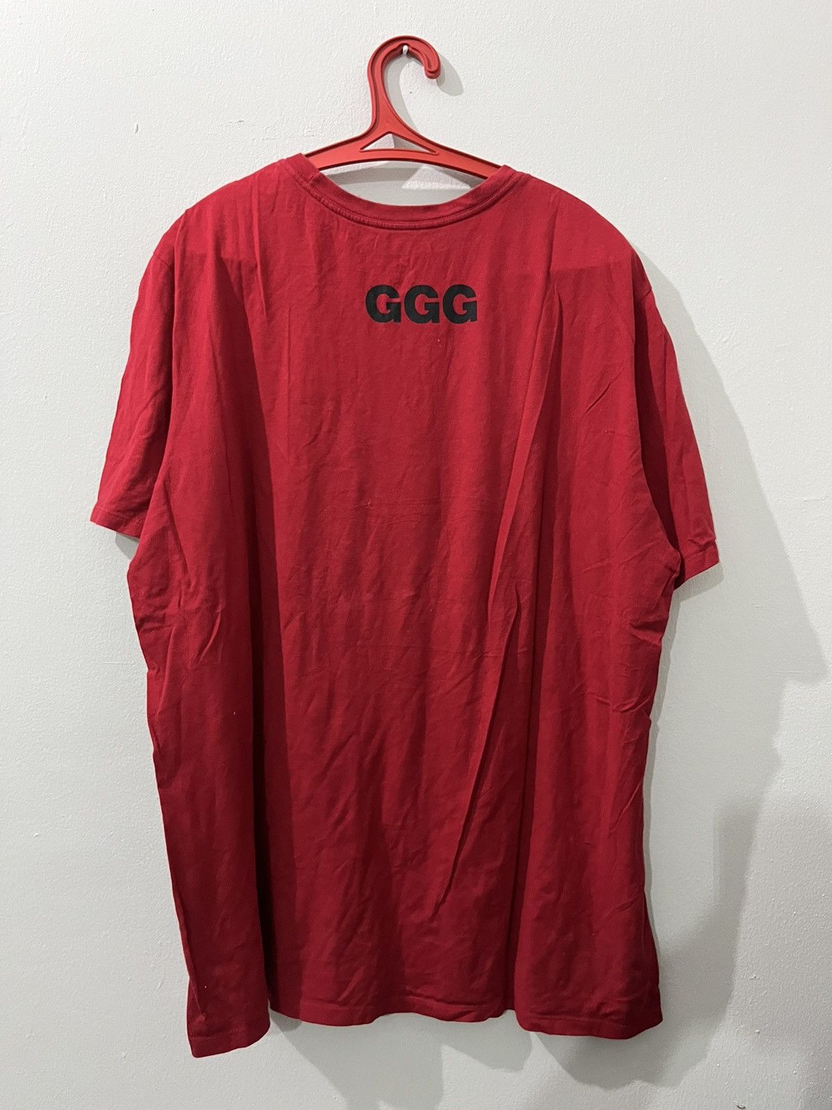 Jordan Brand Ggg T Shirt Jordan Jordan G Gennady Golovkin GGG T-Shirt Men’s  Small Red Michael Jordan Jump Man