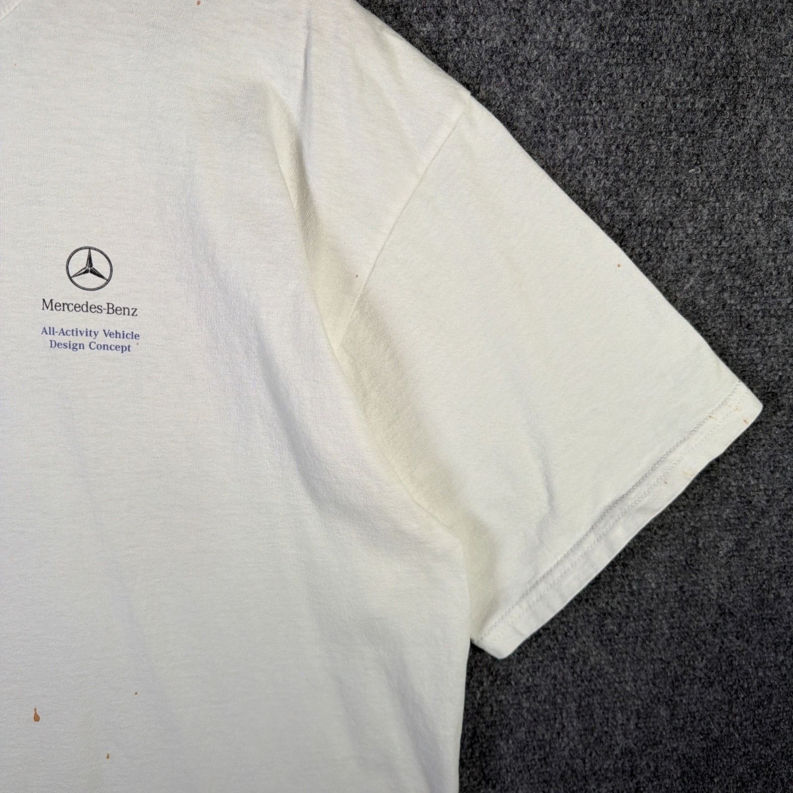 Mercedes-Benz Vintage Mercedes Benz Shirt Mens XL White 90s Offroad Car Size US XL / EU 56 / 4 - 6 Thumbnail