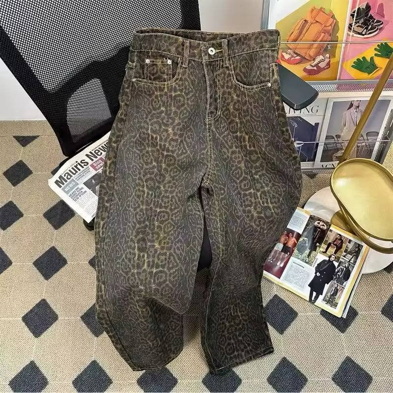 Japanese Brand × Vintage Stylish leopard denim Size US 36 / EU 52 - 7 Thumbnail
