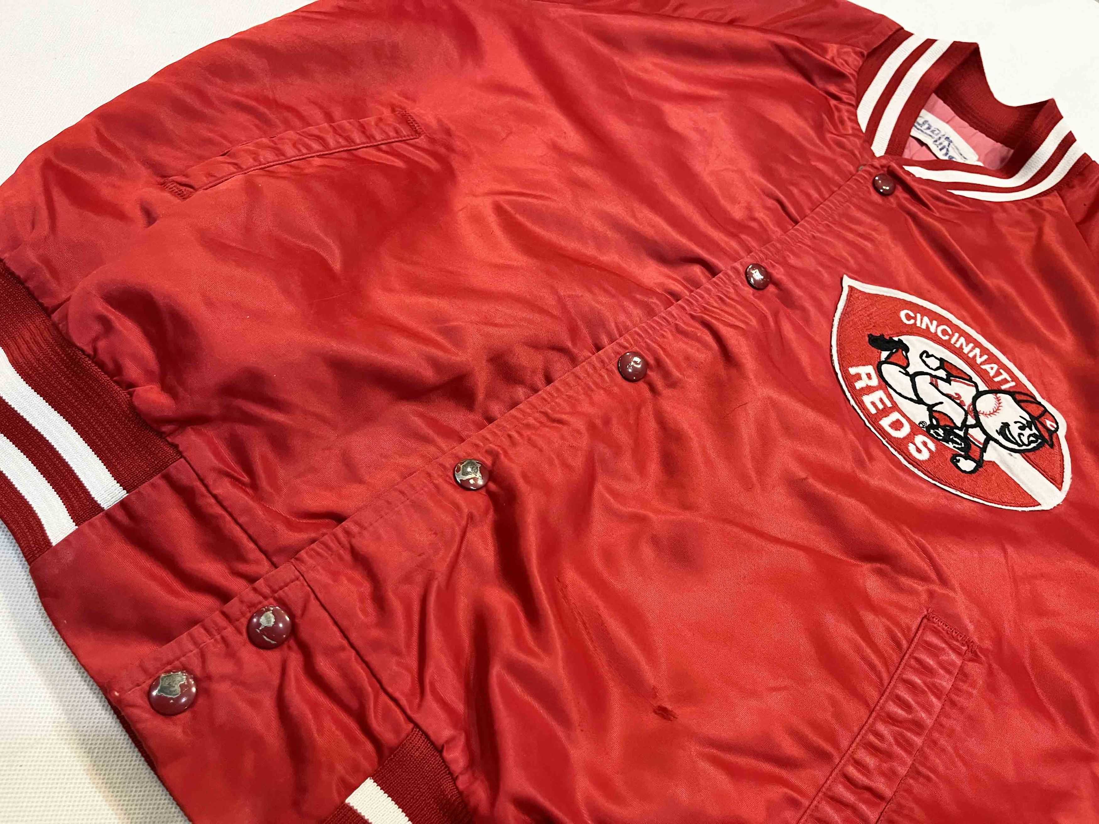 Chalk Line × MLB × Vintage Vintage Chalk Line MLB Cincinnati Reds Bomber Satin Jacket Size US M / EU 48-50 / 2 - 9 Thumbnail