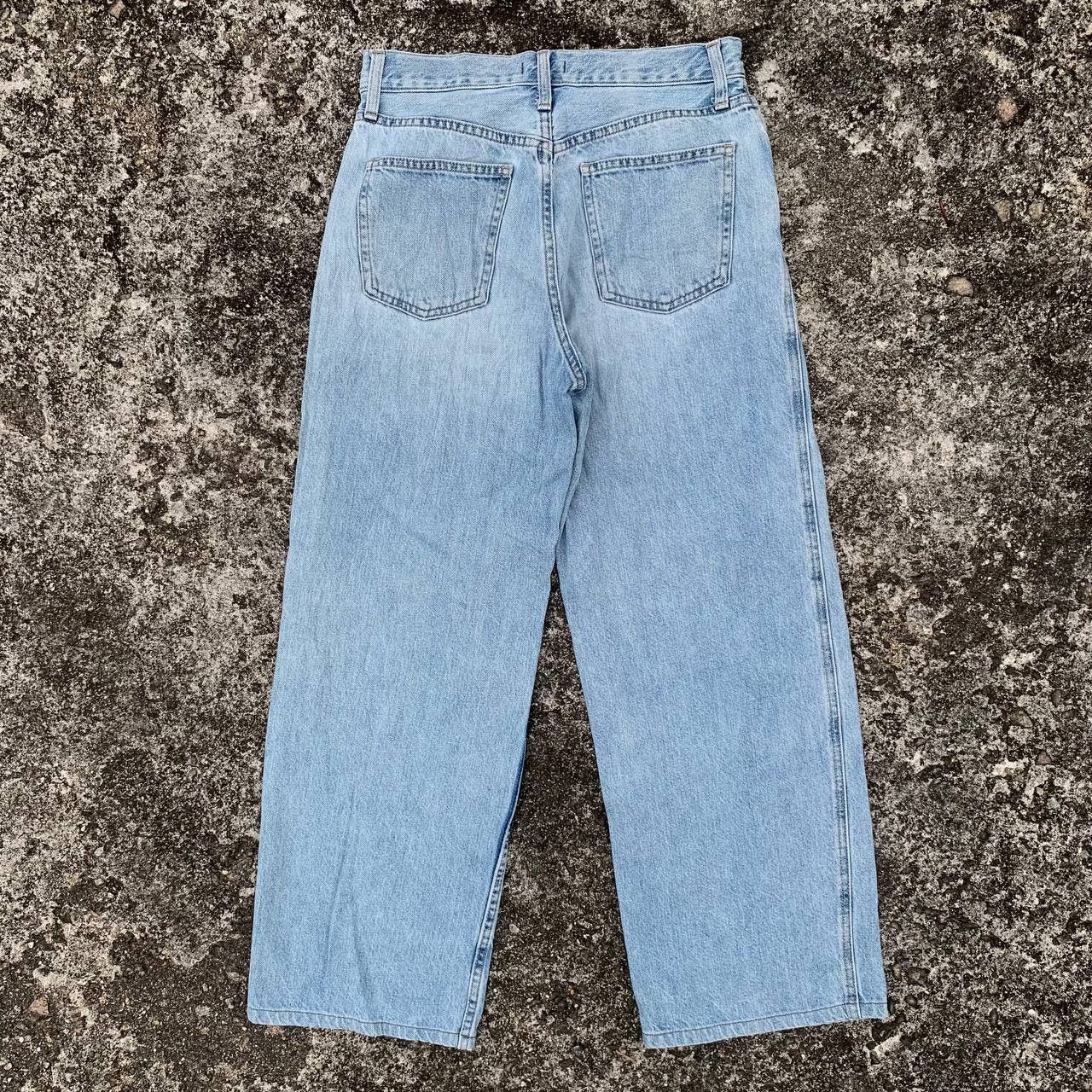 Uniqlo Women Uniqlo Wide Straight Jeans Fabric By Kaihara Size 29" - 2 Thumbnail