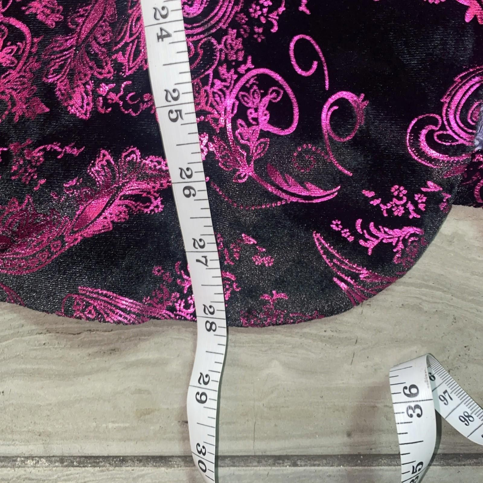 Other Mage Male Men Suit Jacket Size Medium Purple Pink Paisley Size 38R - 6 Thumbnail