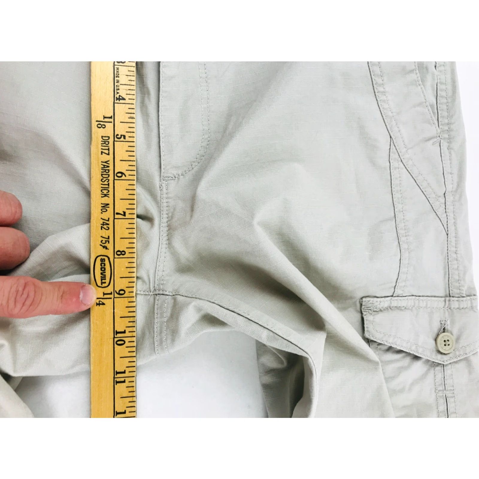Eddie Bauer Eddie Bauer Pants Women's Size 10 Capri Hiking Outdoor Tan Brown Cotton Spandex Straight Front Capri Style 10 Womens Size 32" / US 10 / IT 46 - 4 Thumbnail