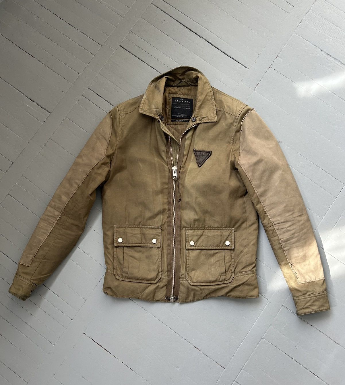 image of Allsaints All Saints Jacket Vintage in Brown, Men's (Size Small)