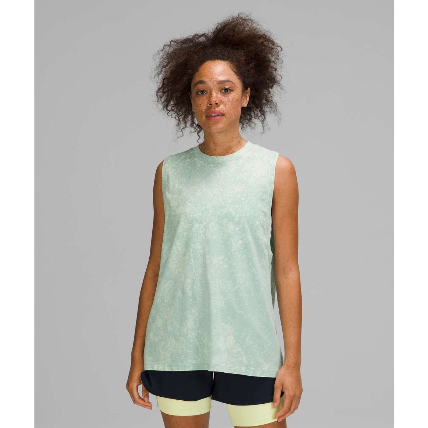 Lululemon All Yours Tank TopCloudy Wash Arctic Green Size 8