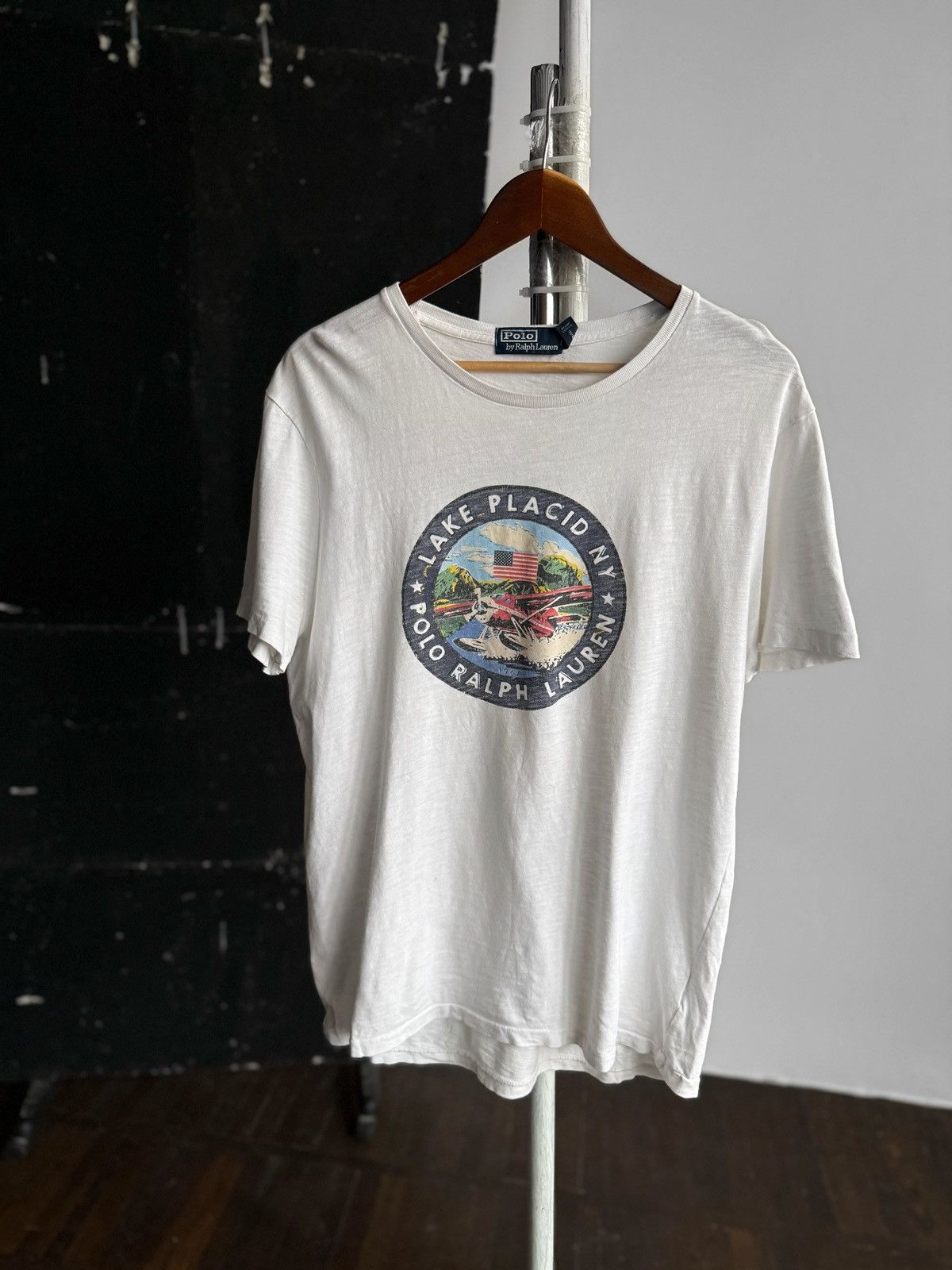 Polo Ralph Lauren Polo by Ralph Lauren White Graphic T-Shirt Lake Placid NY Size US L / EU 52-54 / 3 - 3 Thumbnail
