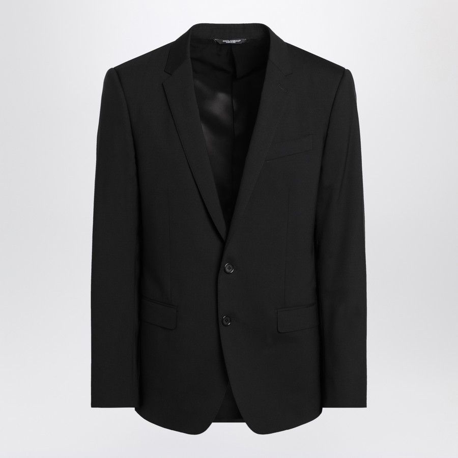Dolce & Gabbana o1d2blof0226 Single Breasted Virgin Wool Suit in Black Size US 30 / EU 46 - 1 Thumbnail