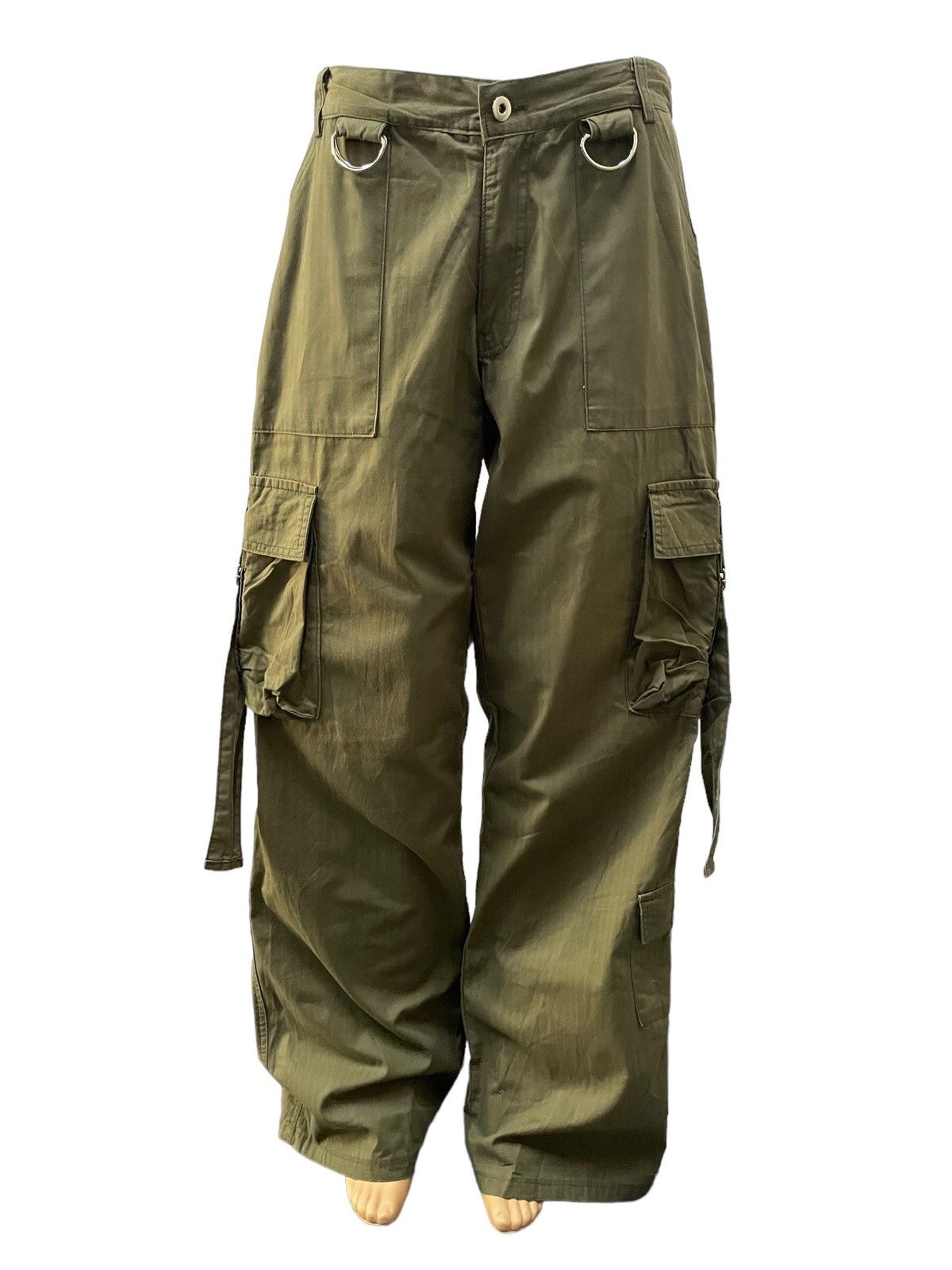 Japanese Brand × Junya Watanabe Atlantis Japan Wide Baggy Loose Parachute Cargo Pants Size US 31 - 4 Thumbnail