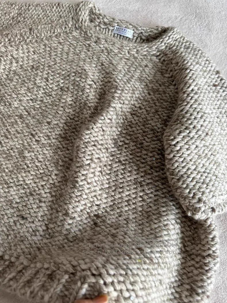 Brunello Cucinelli Brunello Cucinelli Sequin Cashmere Blend Sweater Size S / US 4 / IT 40 - 6 Thumbnail