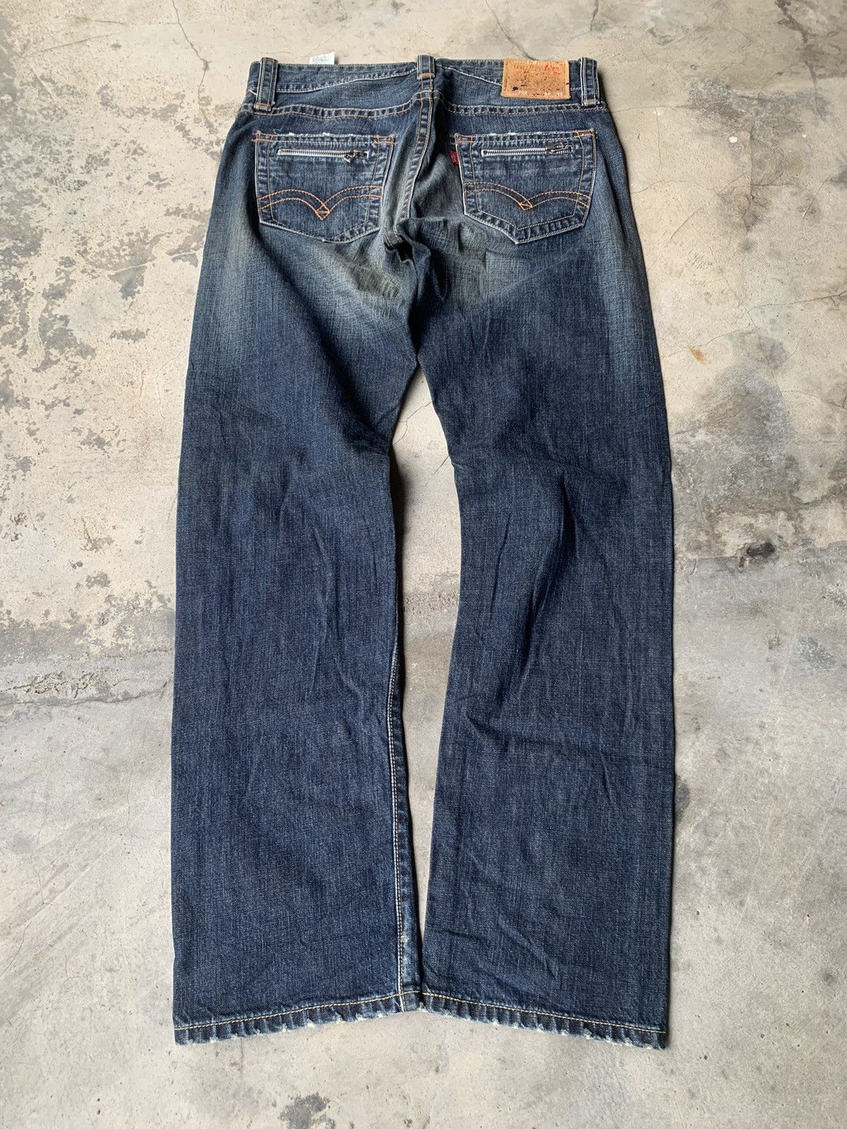 Levi's Levis 505 painters pair & nice faded. Size US 33 - 2 Thumbnail