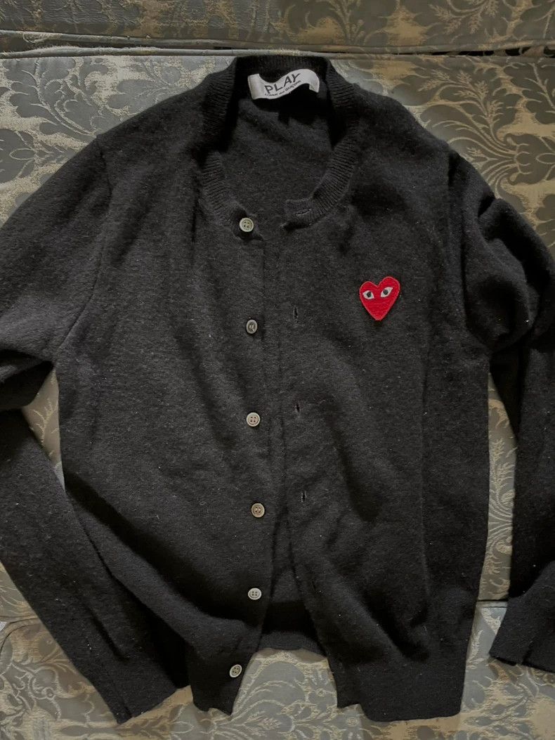 Comme des Garcons Comme Des Garcons Black Wool Cardigan Size M / US 6-8 / IT 42-44 - 1 Thumbnail