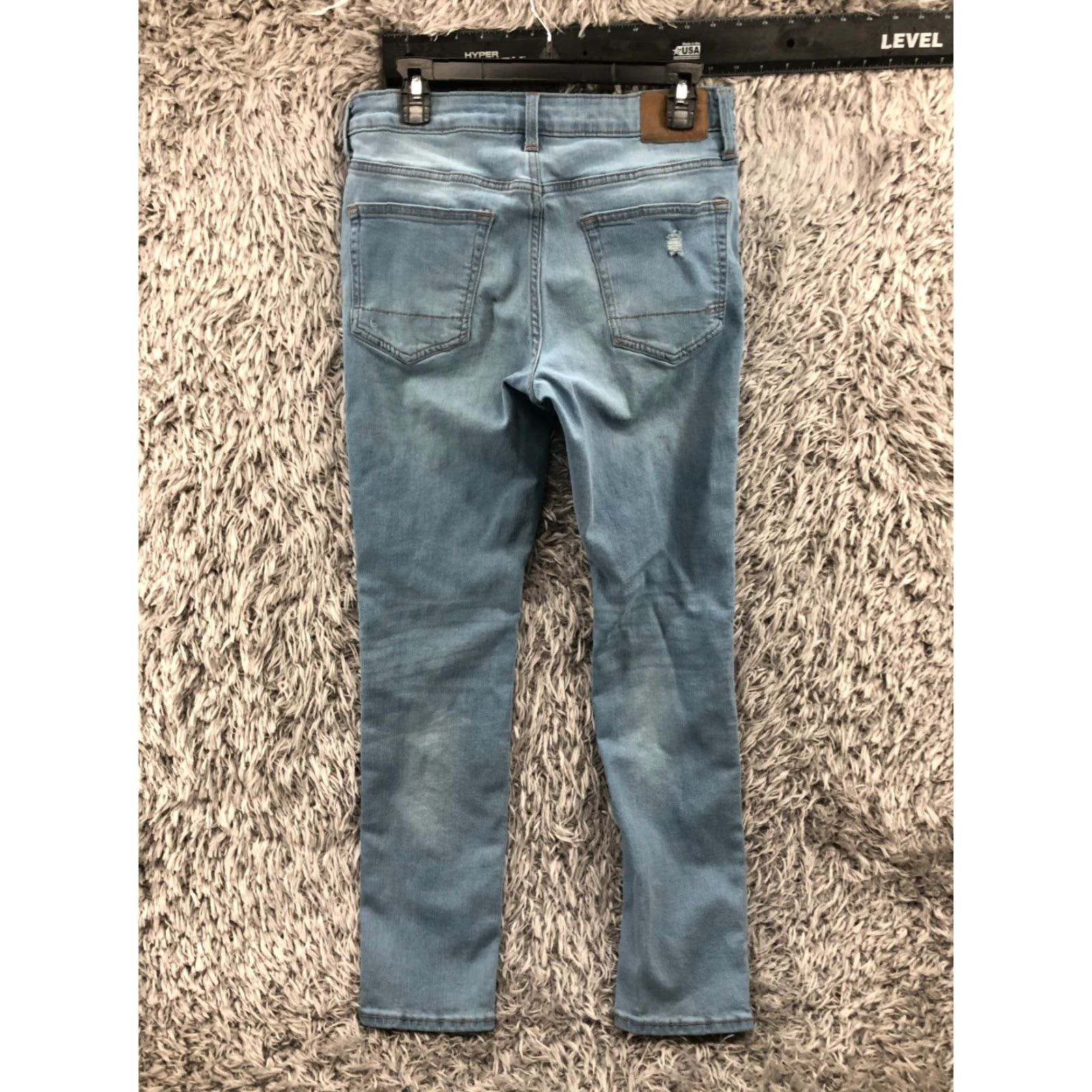 Aeropostale Aeropostale Jeans Skinny 30x32 Mens Mid Blue Wash Denim 5-Pocket Regular Fit Belt Loops"} Size US 30 / EU 46 - 5 Thumbnail