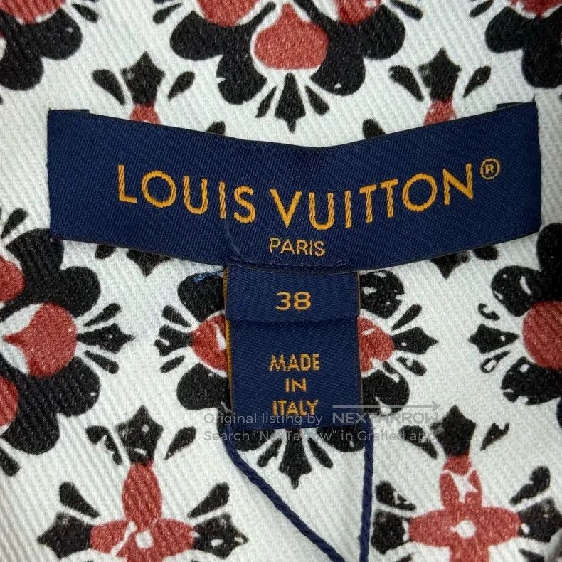 Louis Vuitton Louis Vuitton Reddish brown floral-patterned leather label Size XS / US 0-2 / IT 36-38 - 5 Thumbnail