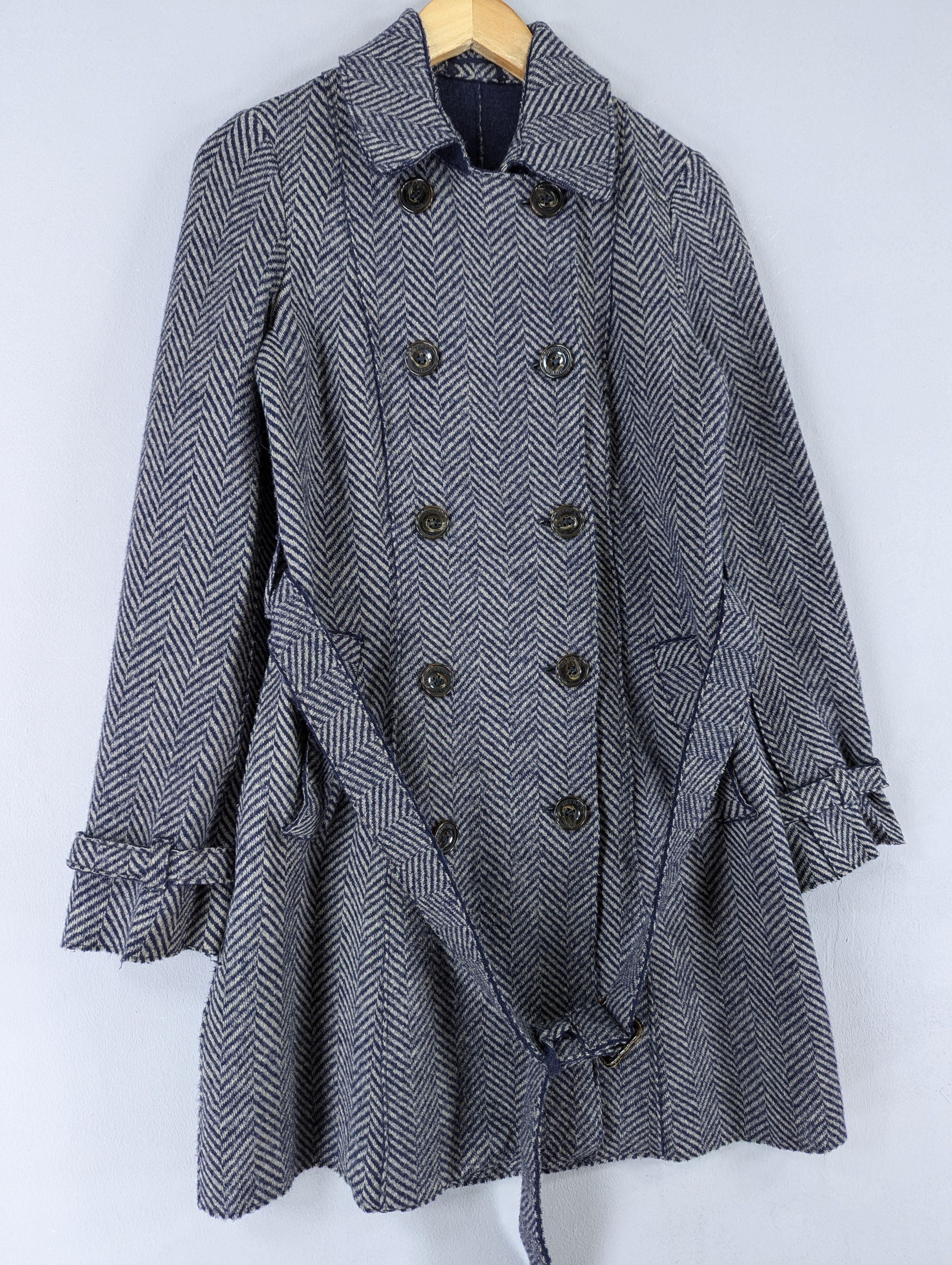 Max Mara Max Mara Weekend Line Herringbone Coat Jacket With Belted Size S / US 4 / IT 40 - 3 Thumbnail
