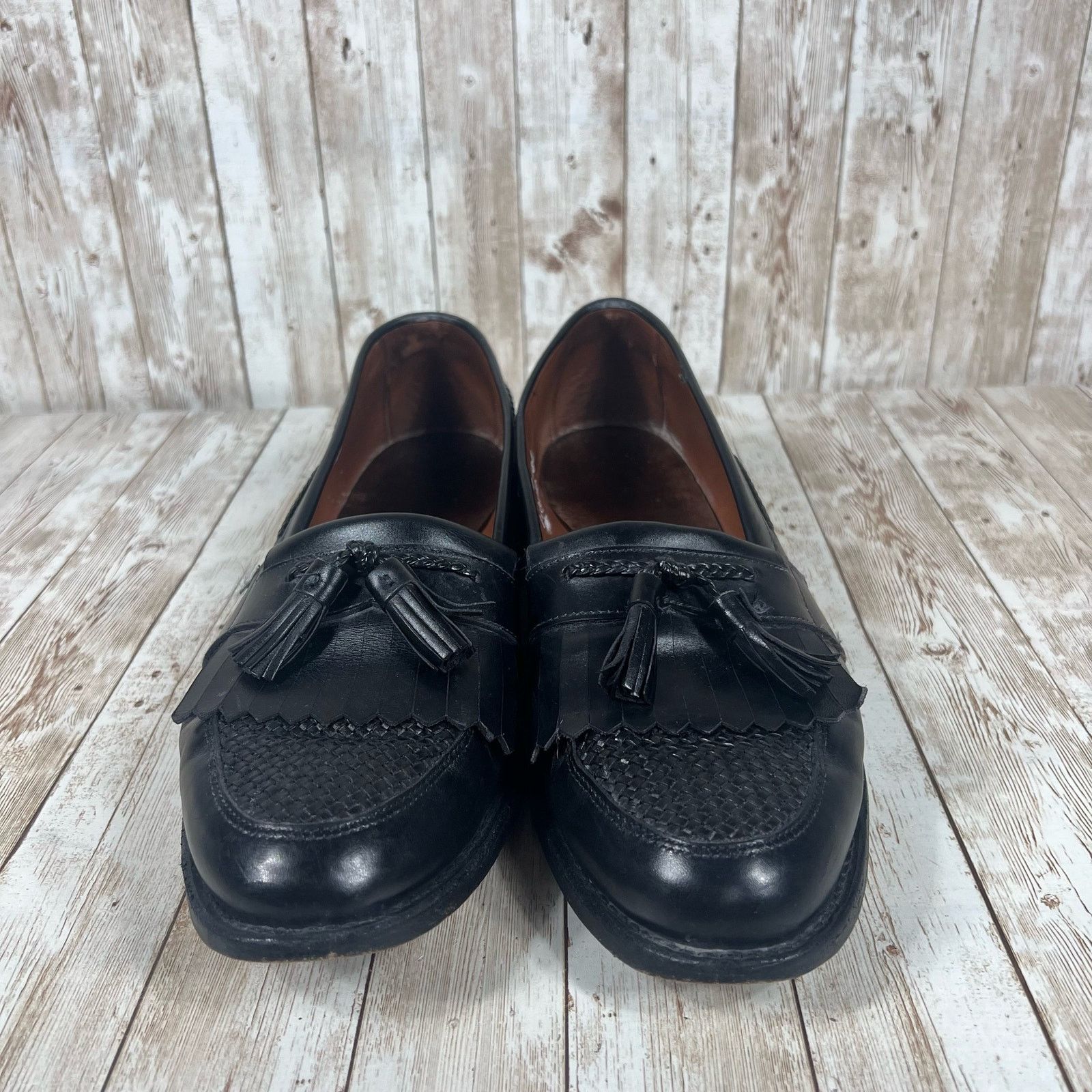 Allen Edmonds Allen Edmonds Sz 13 D Black Leather Men's Dress Shoes Size US 13 / EU 46 - 4 Thumbnail